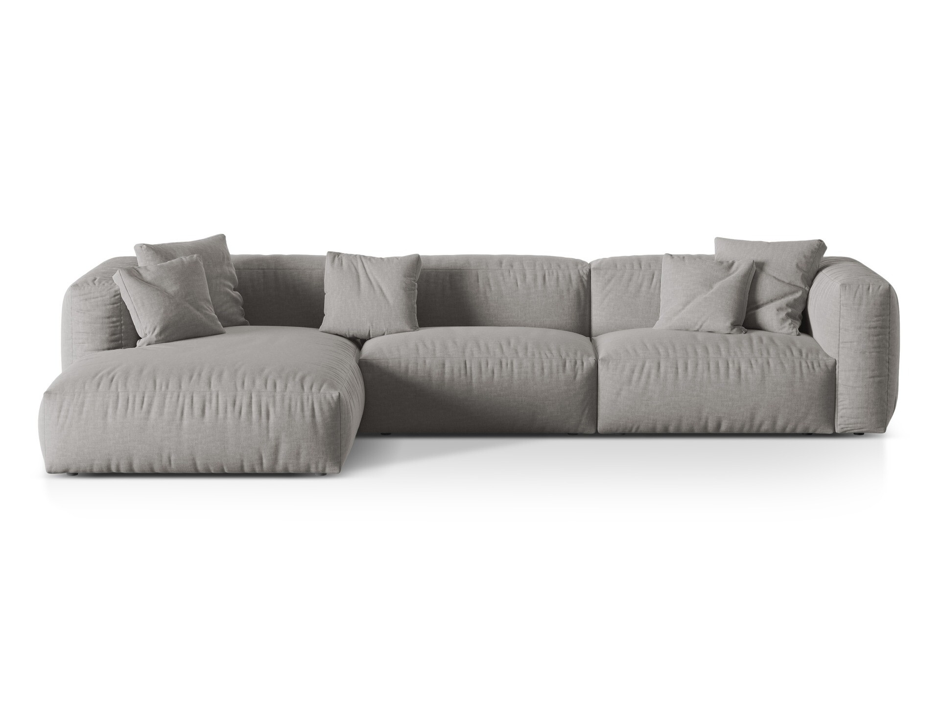 Modulares Ecksofa Sorcoro 104 (Boston Hell Grau)