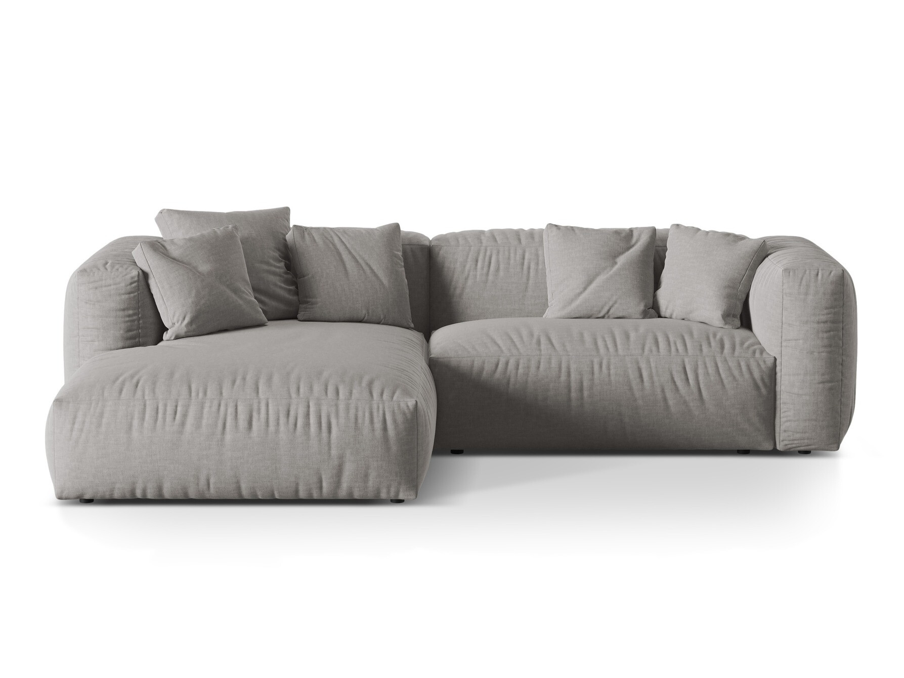 Modulares Ecksofa Sorcoro 105 (Boston Hell Grau)