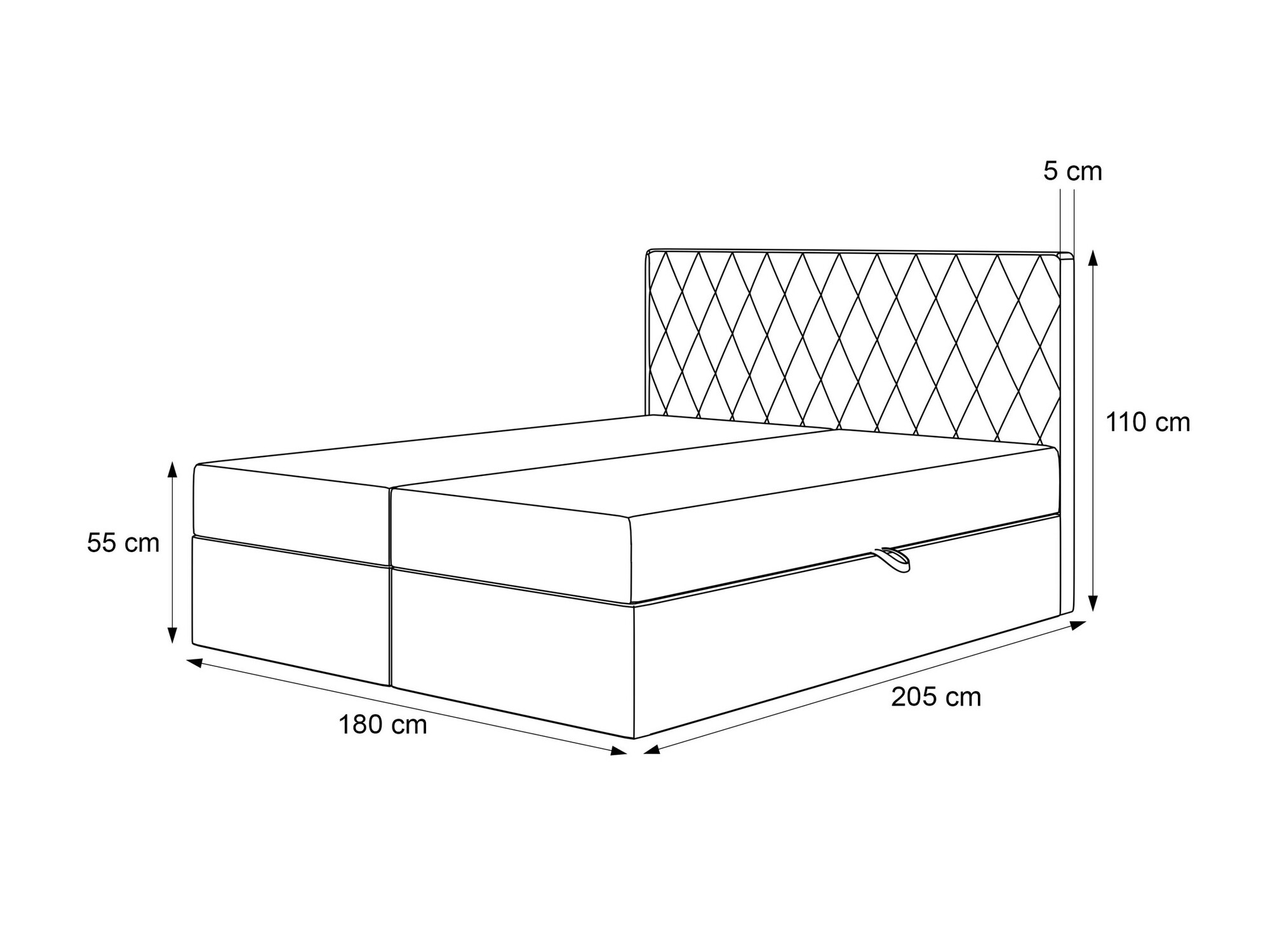Boxspringbett Martinez 114 (Magic Velvet 2210)