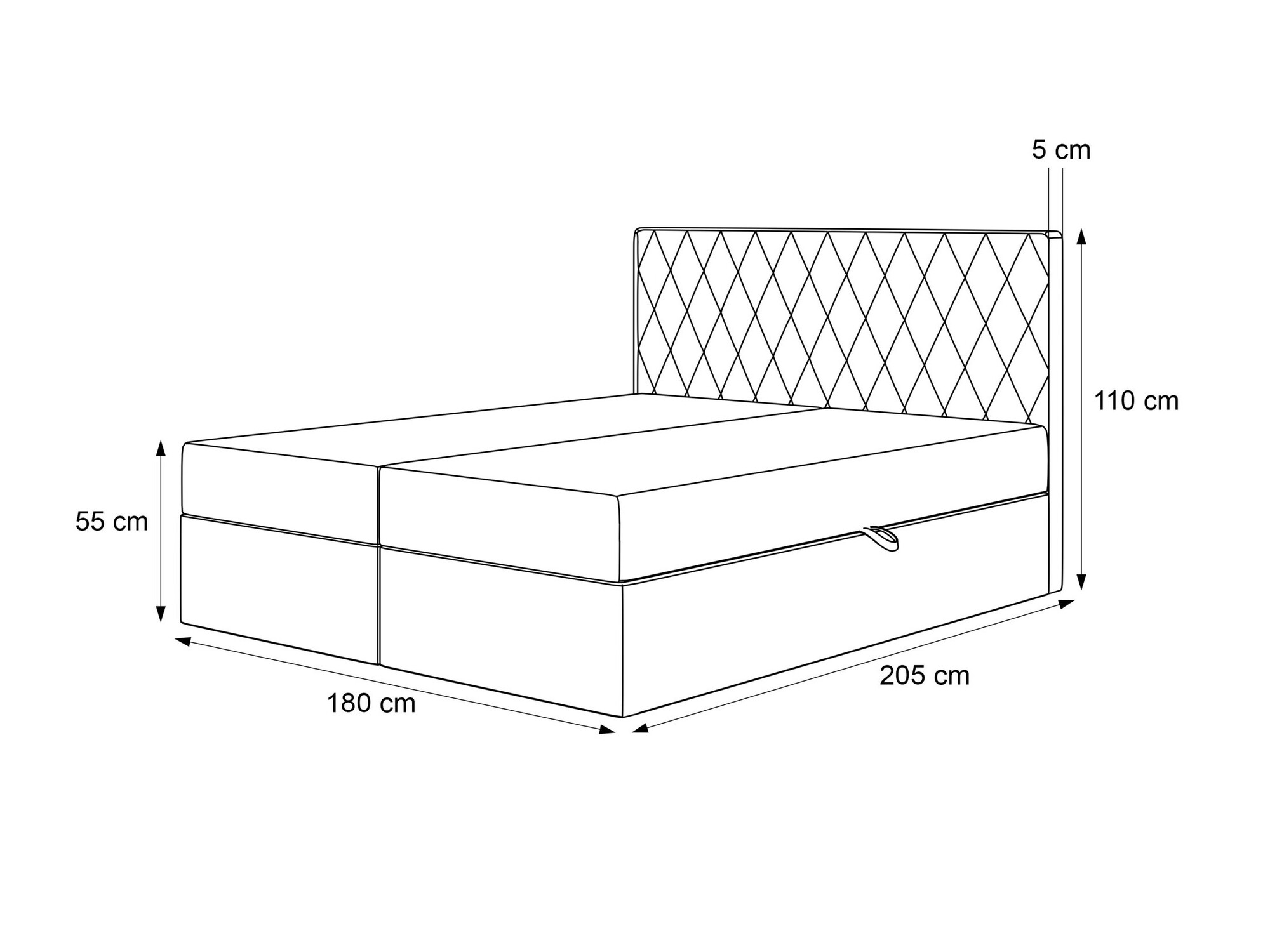 Boxspringbett Martinez 114 (Magic Velvet 2229)