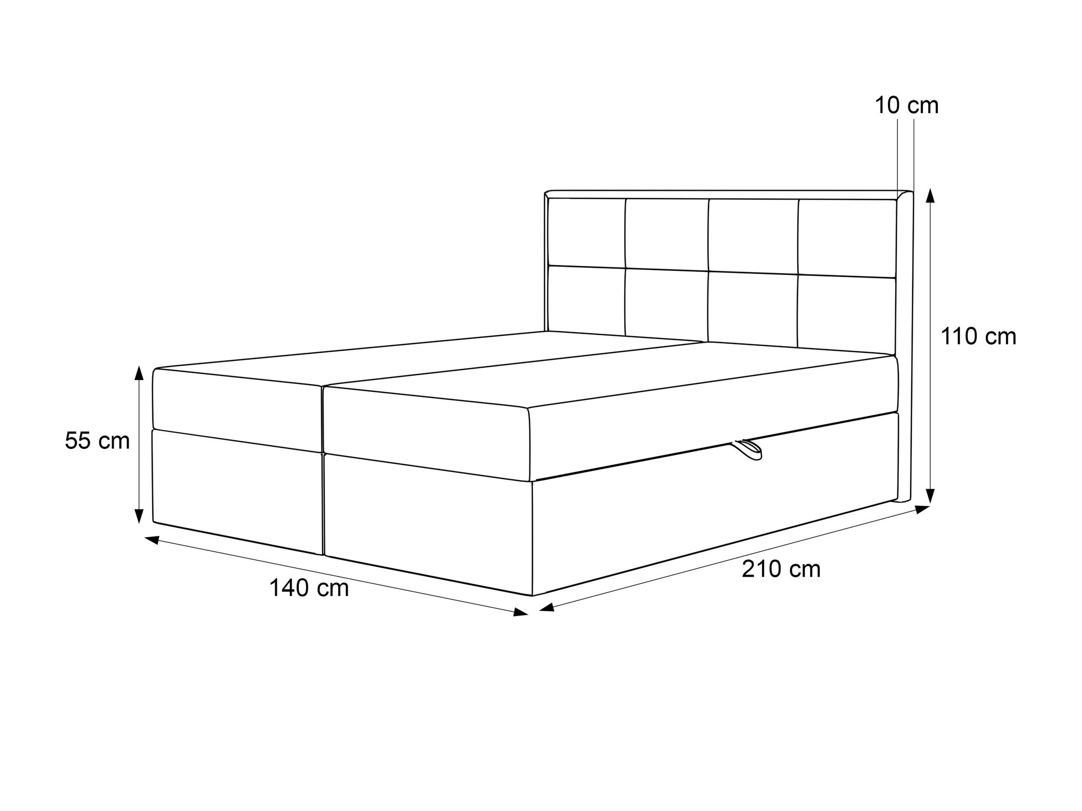 Boxspringbett Martinez 115 (Abriamo 05)