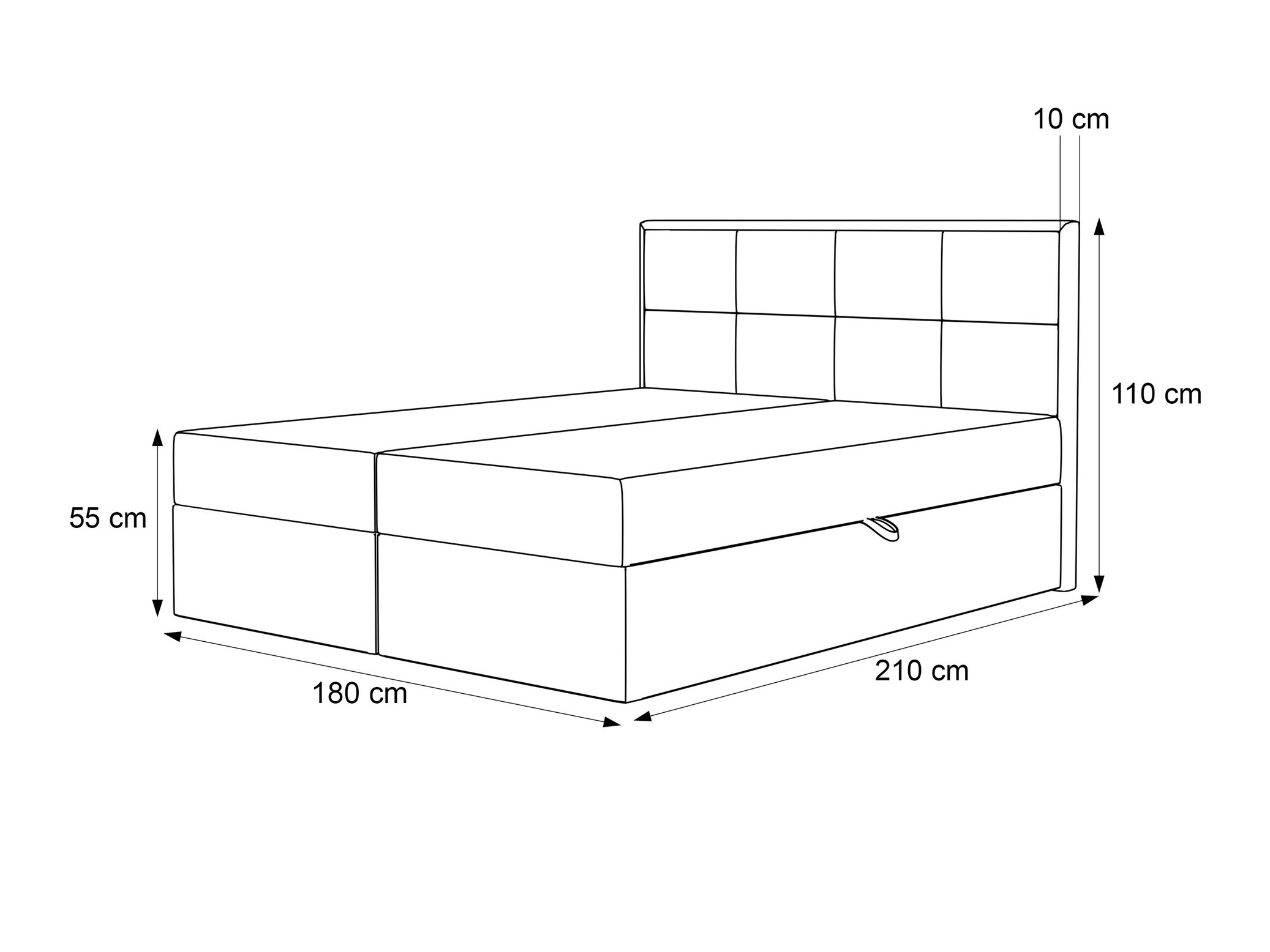 Boxspringbett Martinez 115 (Magic Velvet 2229)