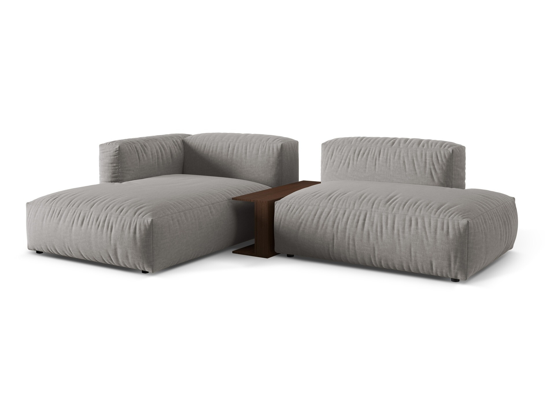 Modulares Ecksofa Sorcoro 106 (Boston Hell Grau)