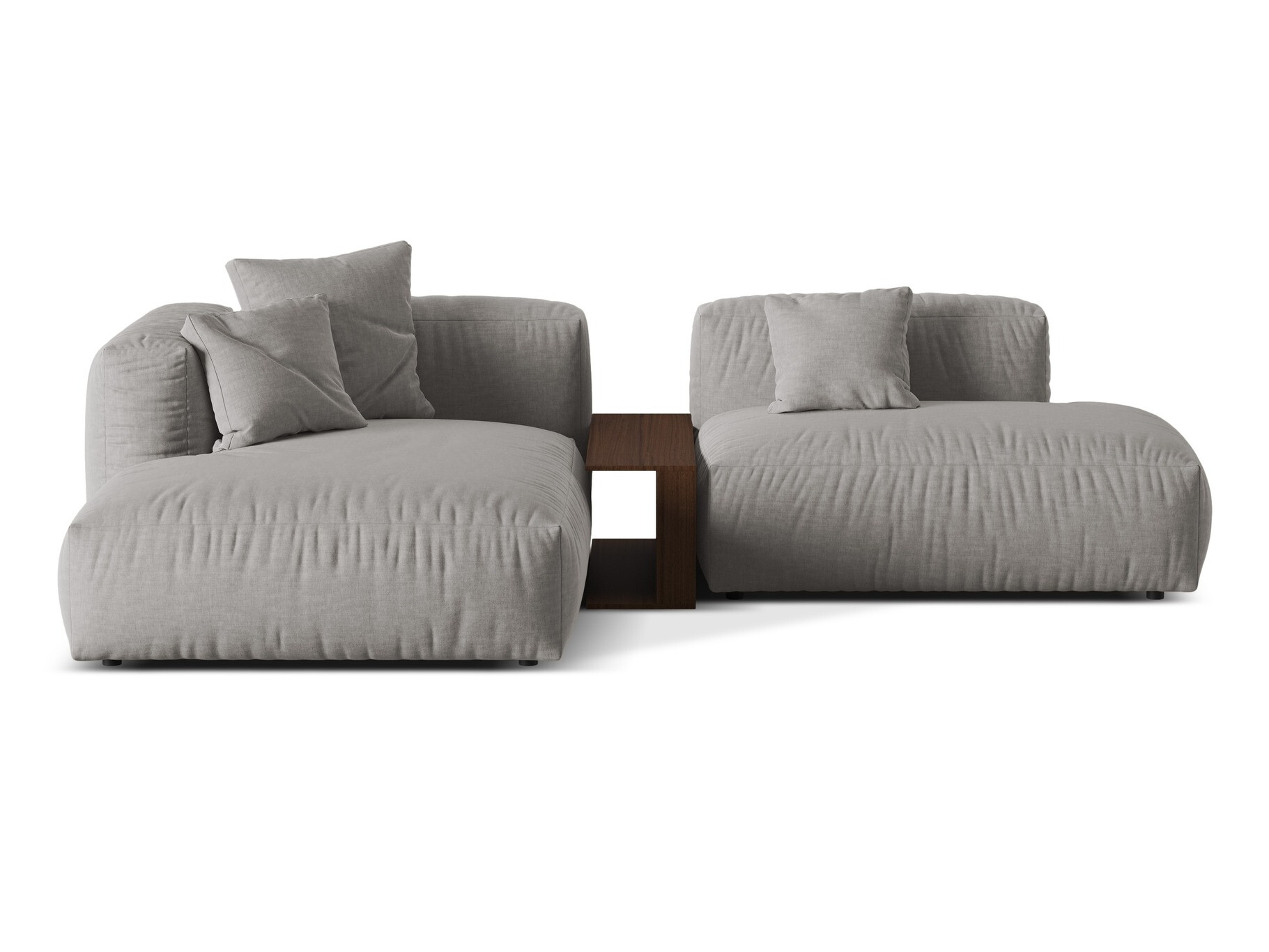 Modulares Ecksofa Sorcoro 106 (Boston Hell Grau)