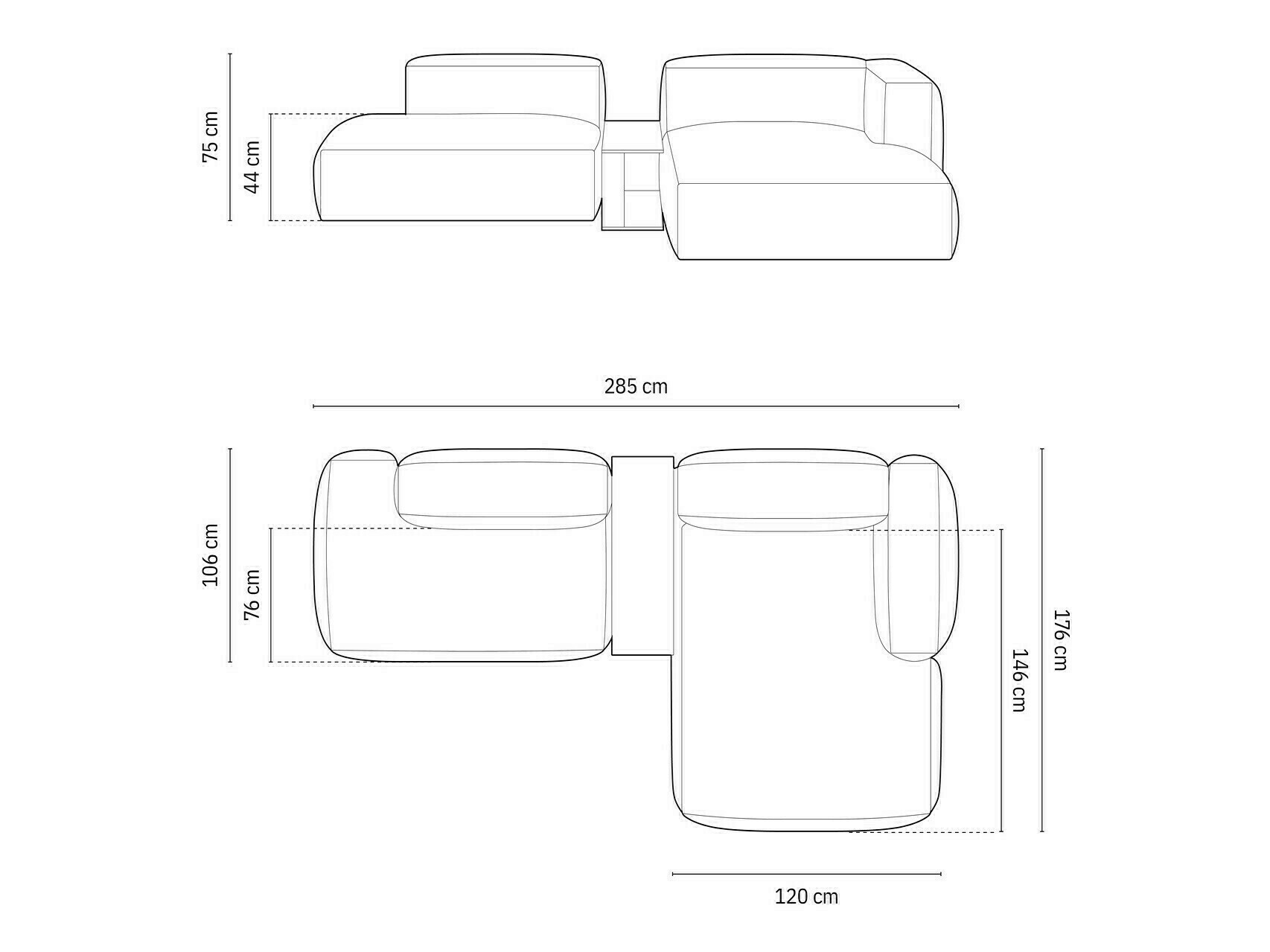 Modulares Ecksofa Sorcoro 106 (Vogue 15)