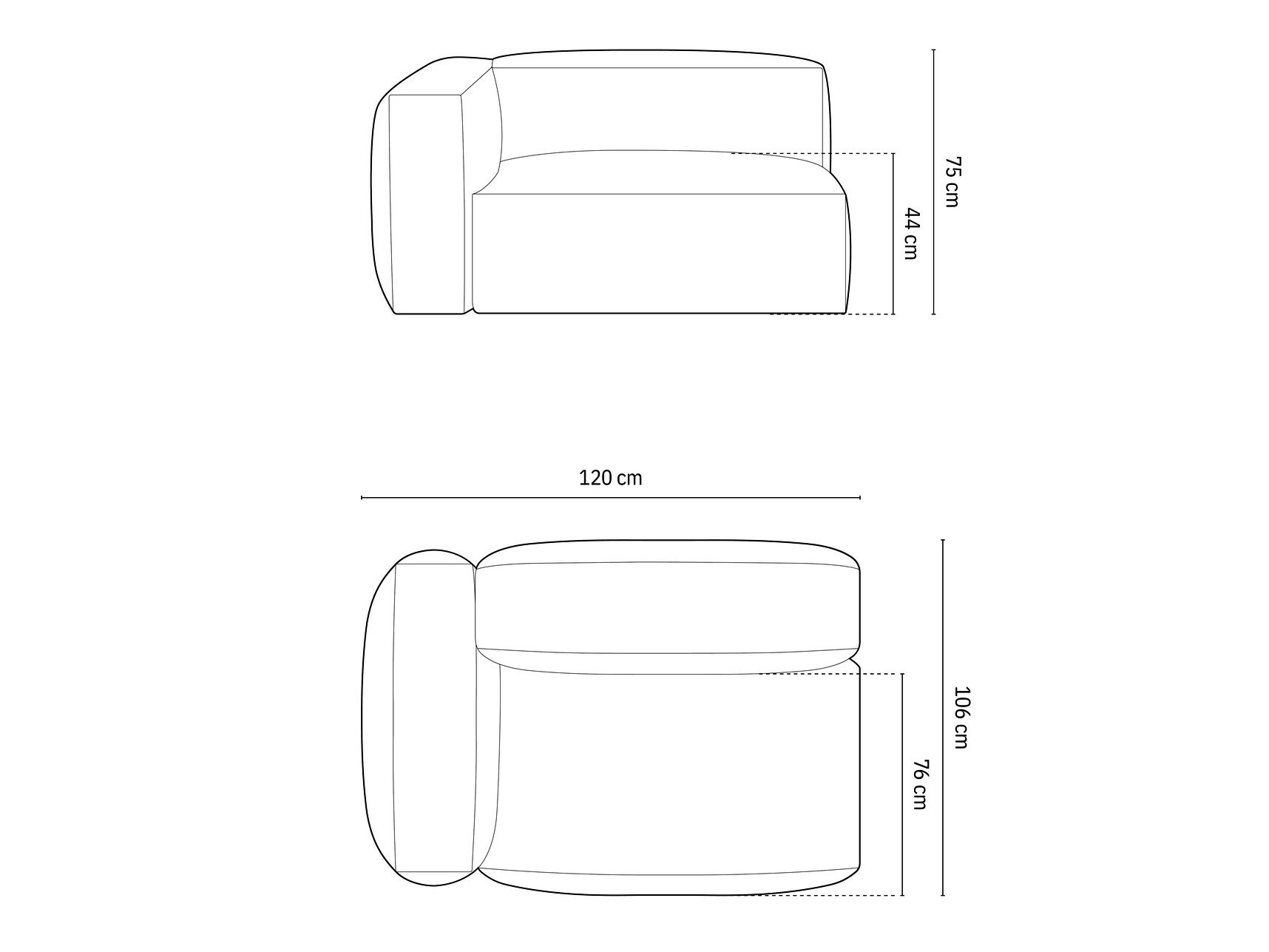 Modularer Sessel Sorcoro 103 (Vogue 12)