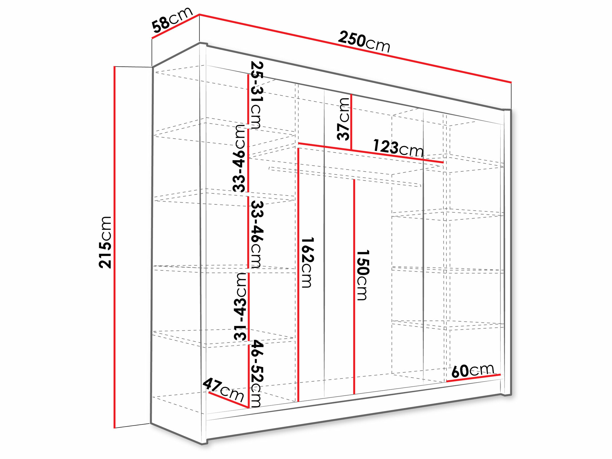 Kleiderschrank Closico 118 (Kaschmir)