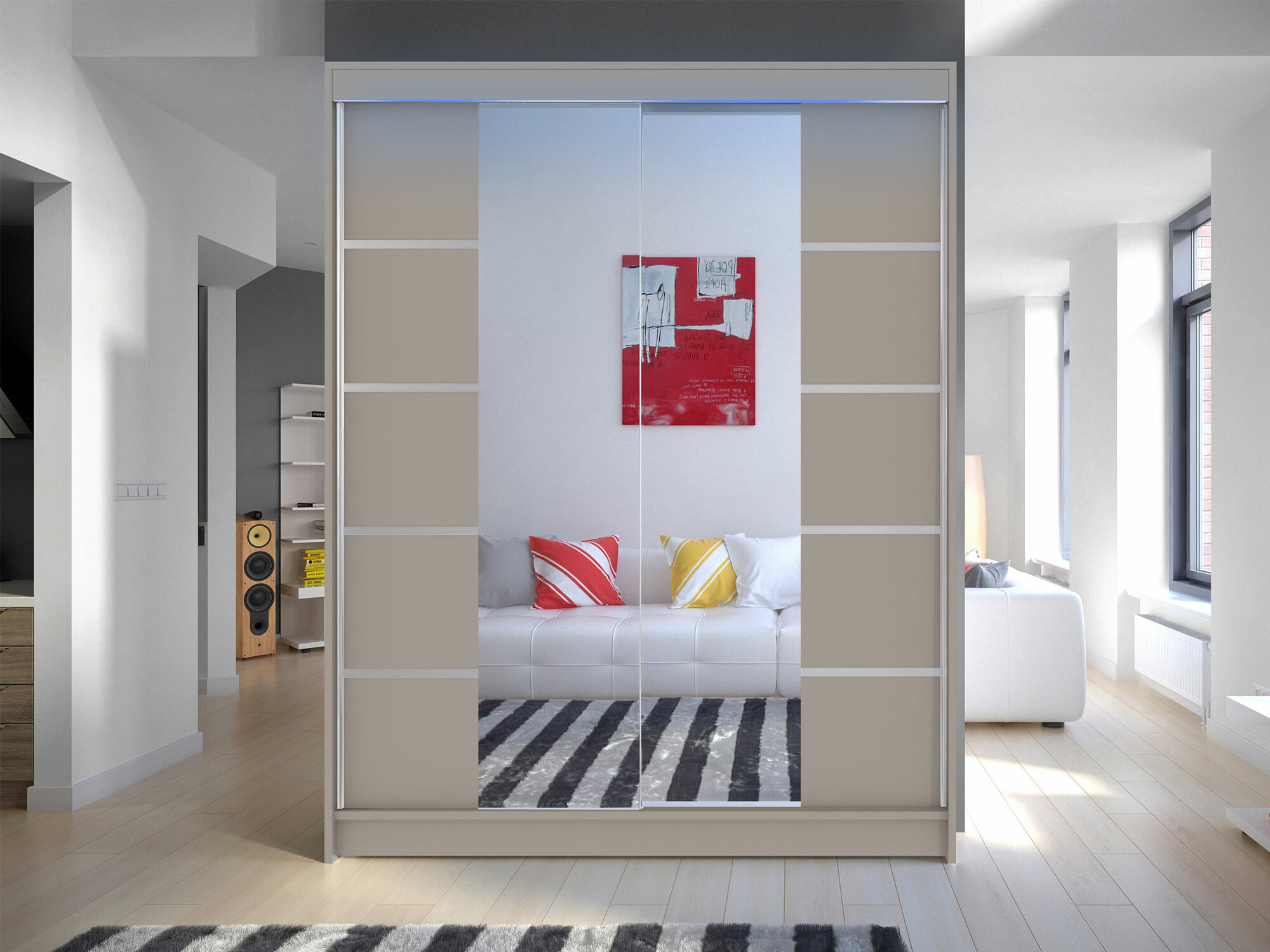Kleiderschrank Closico Vastor V (Kaschmir)