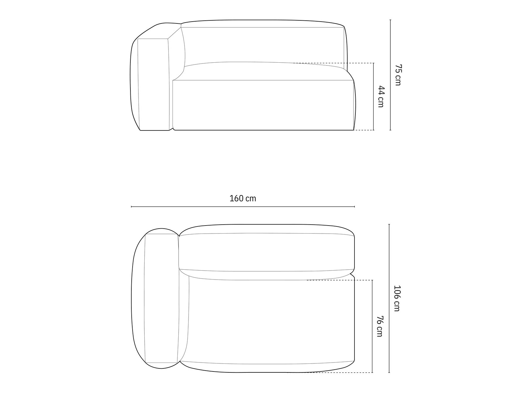 Modularer Sessel Sorcoro 111 (Boston Forest)
