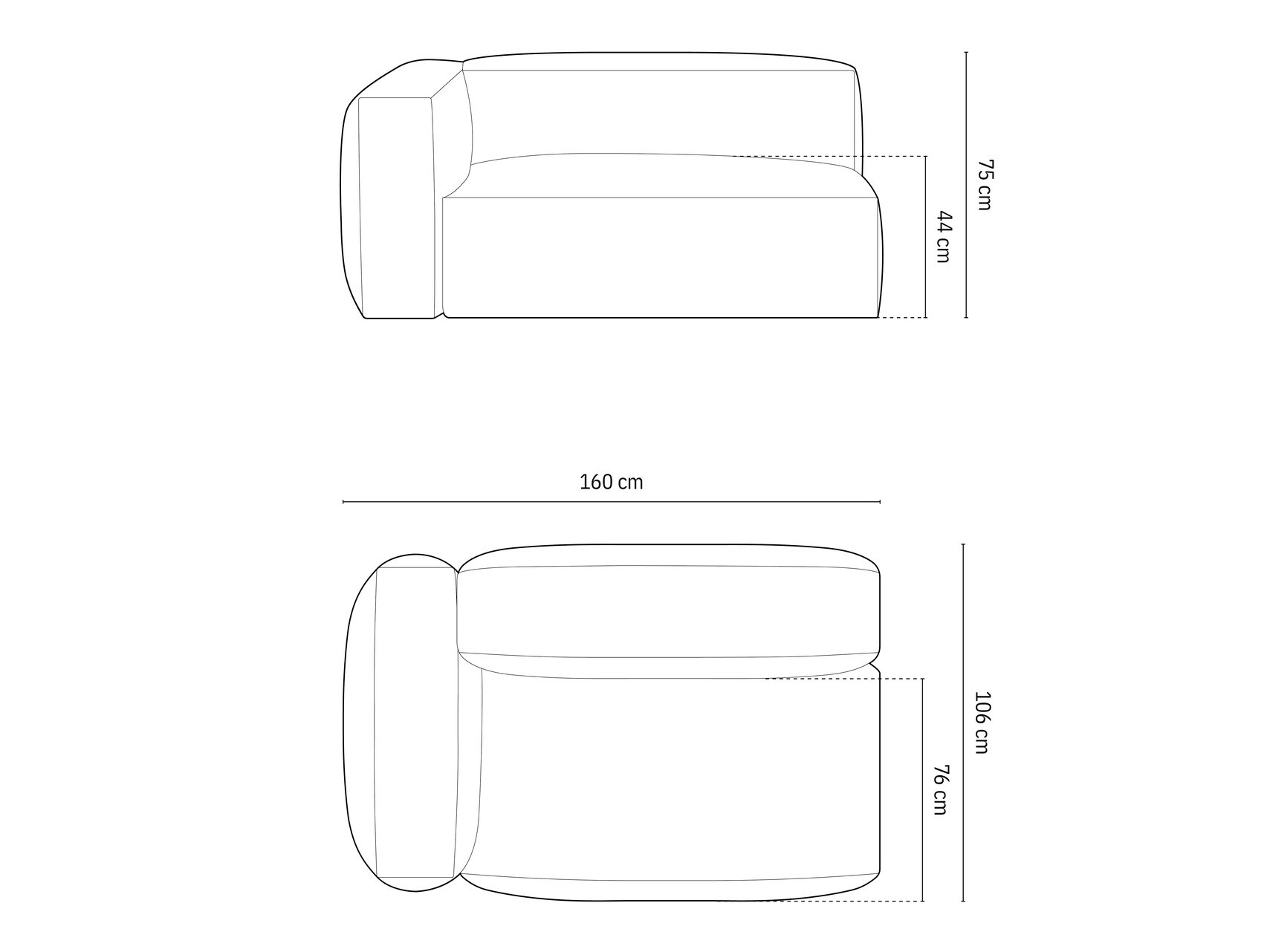 Modularer Sessel Sorcoro 111 (Boston Toffee)