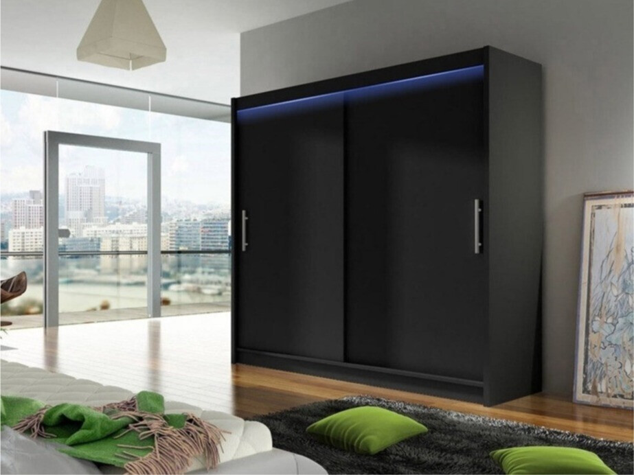 Kleiderschrank Closico Pallor I (Schwarz)