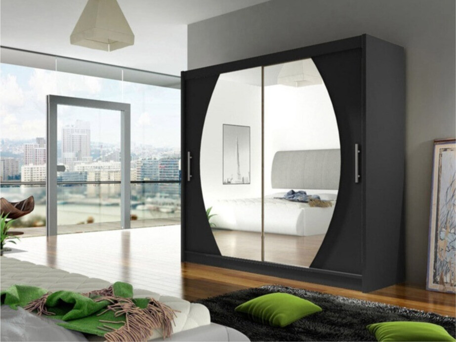 Kleiderschrank Closico Pallor IV (Schwarz)