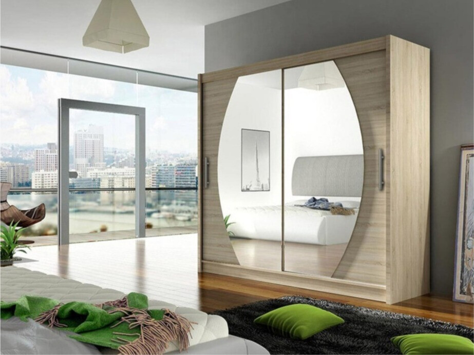 Kleiderschrank Closico Pallor IV (Sonoma Eichenholzoptik)
