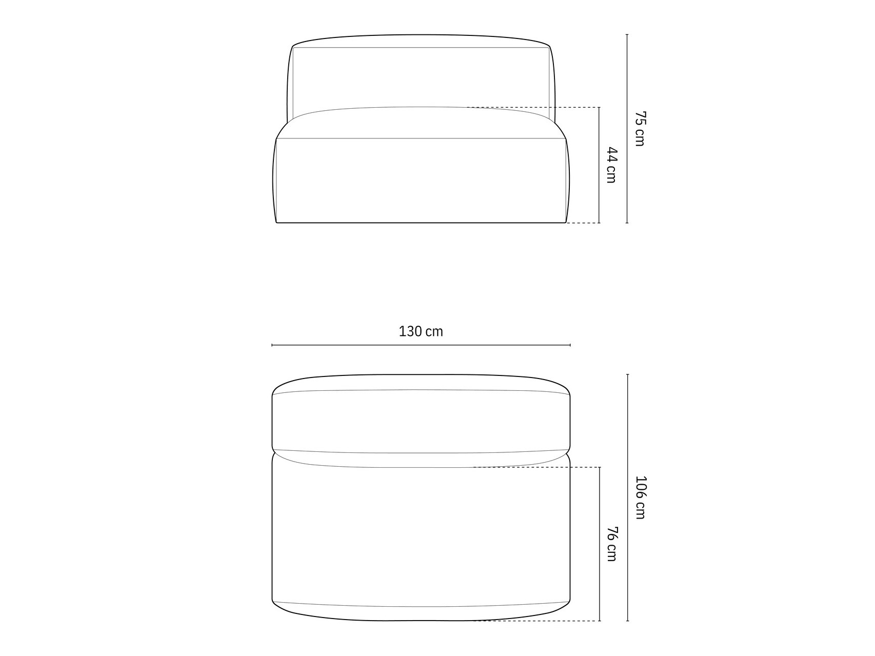 Modularer Sessel Sorcoro 113 (Vogue 03)