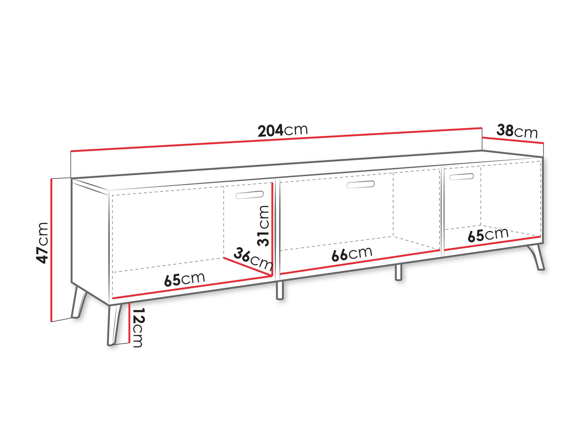 TV-Möbel Comfivo Capella I (Kaschmir + Glänzendes Kaschmir)