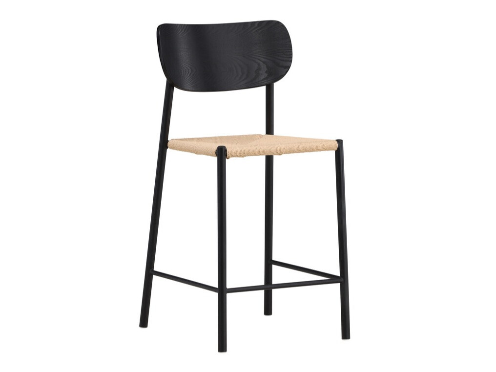 Barstuhl Dallas 4705 (Schwarz + Hellbraun)