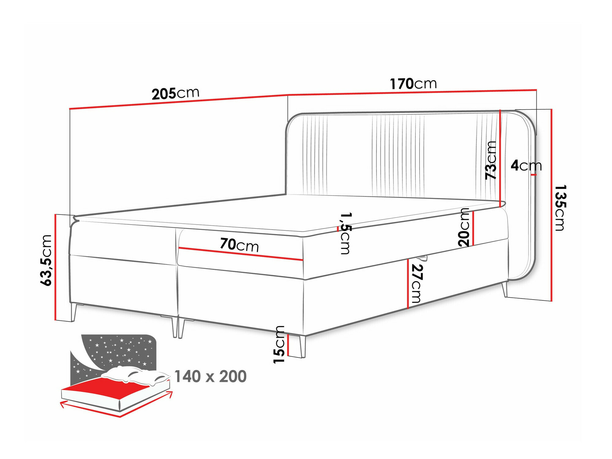 Boxspringbett Sonus (Magic Velvet 2239)