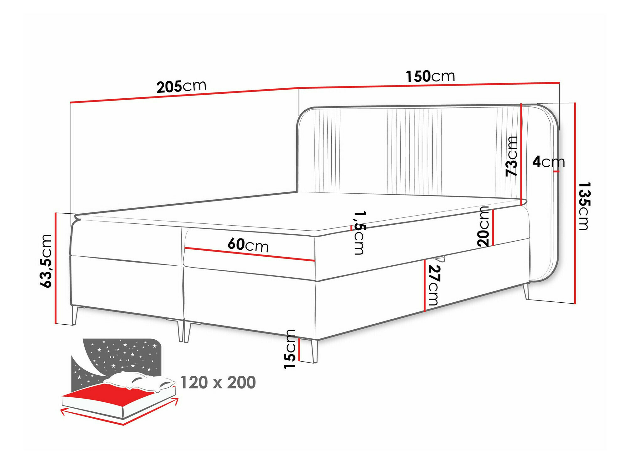 Boxspringbett Sonus (Magic Velvet 2239)