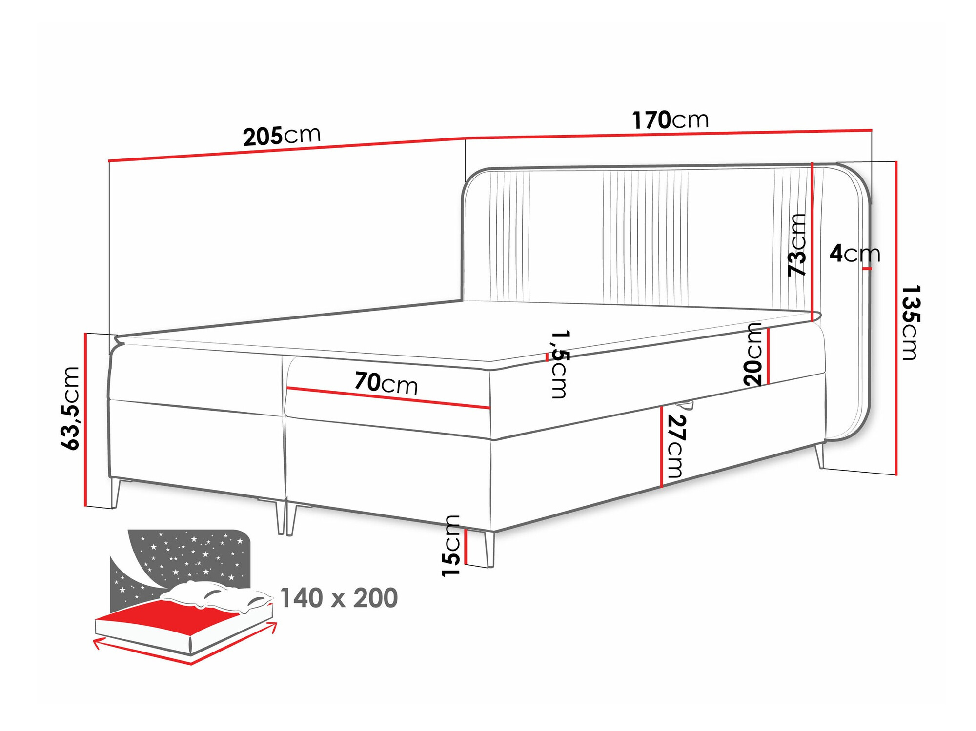 Boxspringbett Sonus (Magic Velvet 2257)