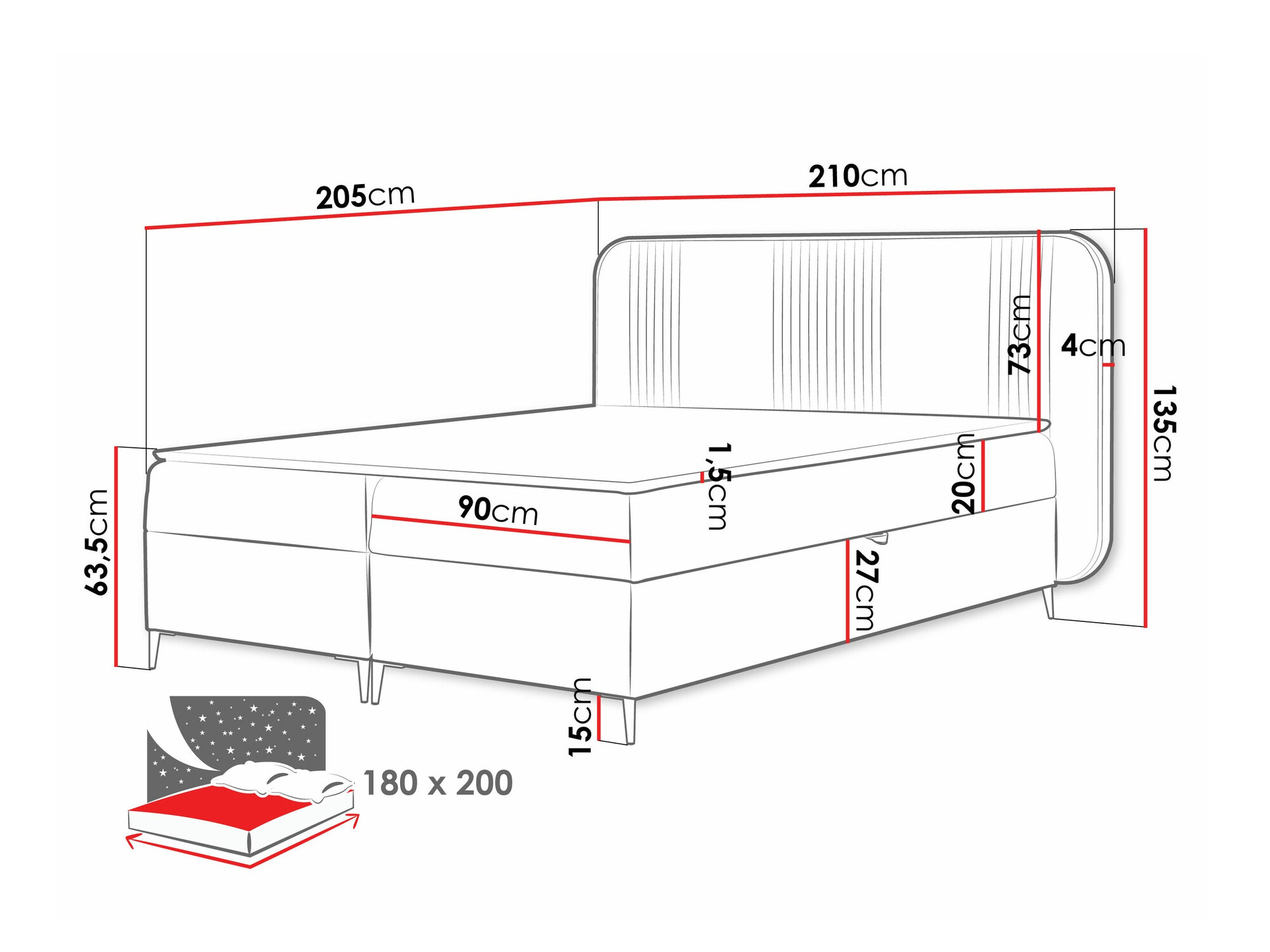 Boxspringbett Sonus (Magic Velvet 2257)