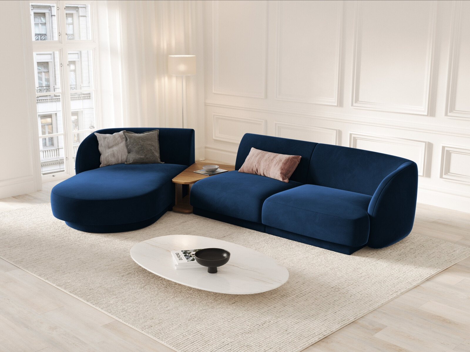 Modulares Ecksofa Tivlomi 117 (Bluvel 86)