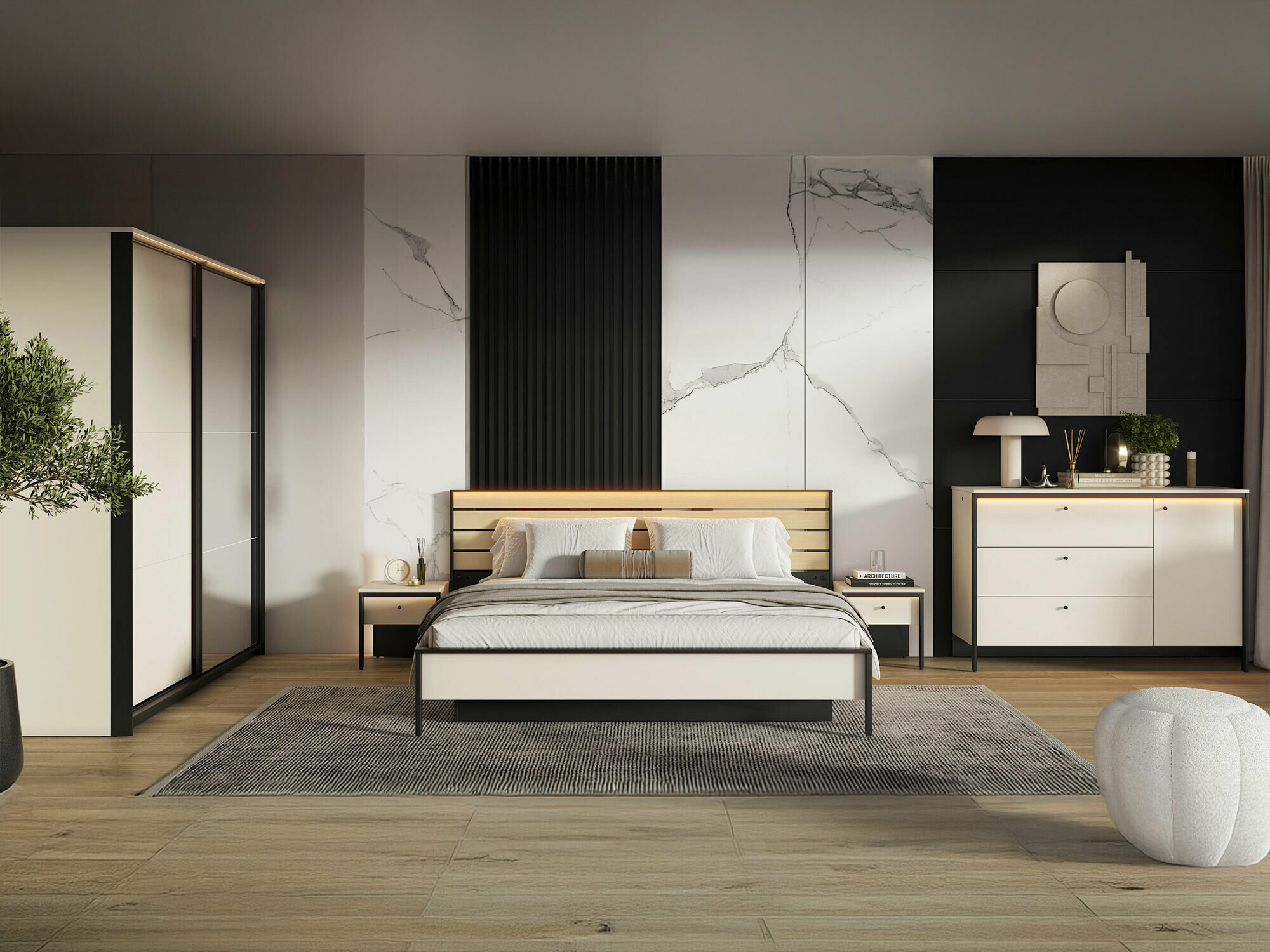 Schlafzimmer-Set Virmoro 106