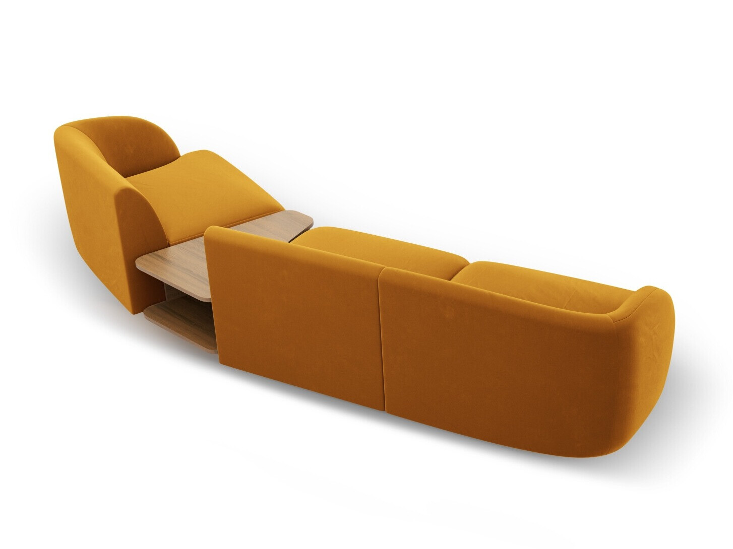 Modulares Ecksofa Tivlomi 118 (Bluvel 68)