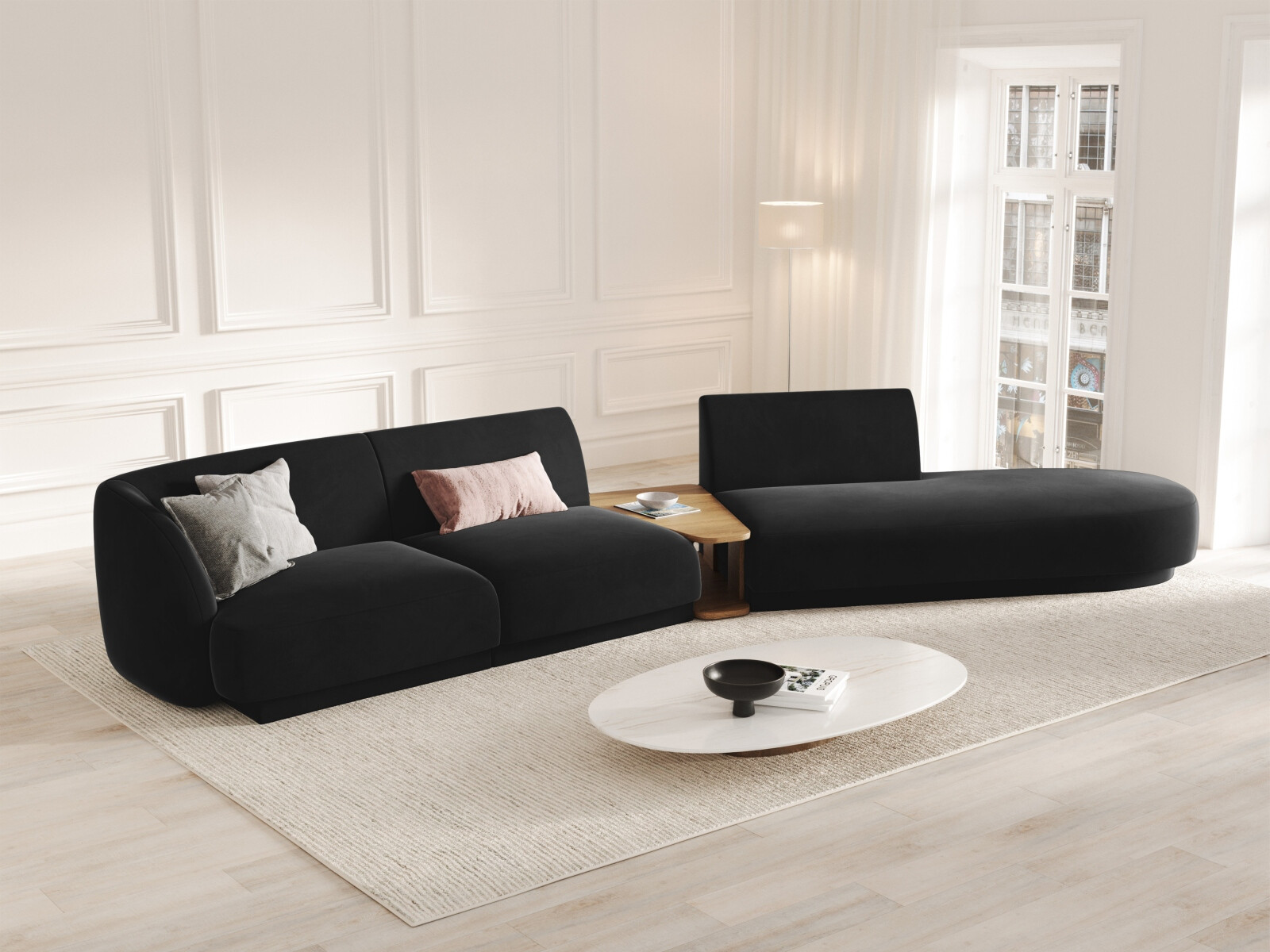 Modulares Ecksofa Tivlomi 119 (Bluvel 19)