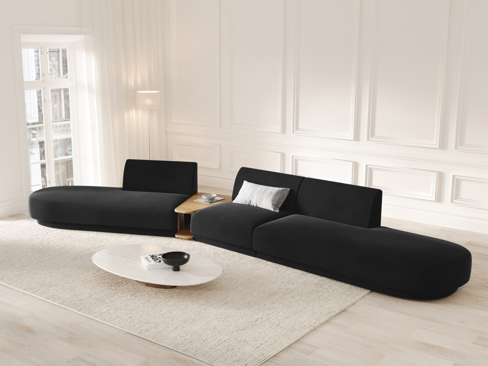 Modulares Ecksofa Tivlomi 120 (Bluvel 19)