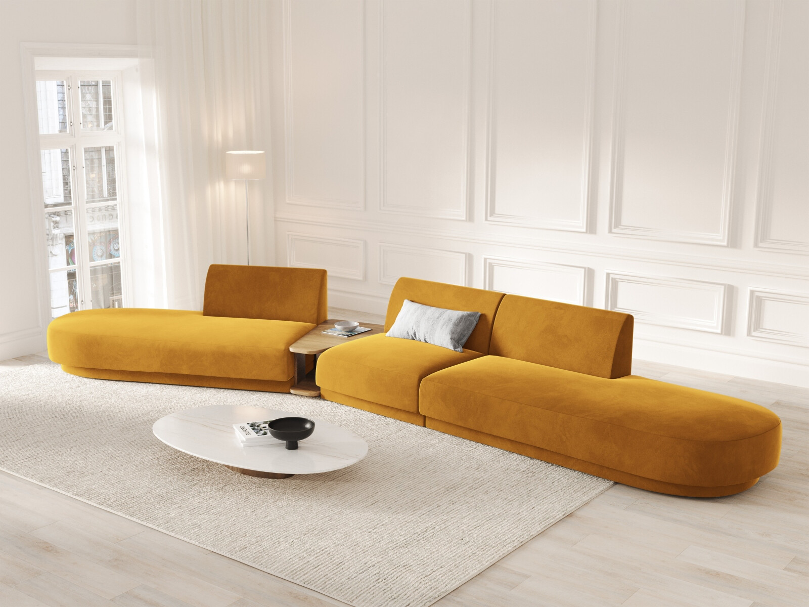 Modulares Ecksofa Tivlomi 120 (Bluvel 68)