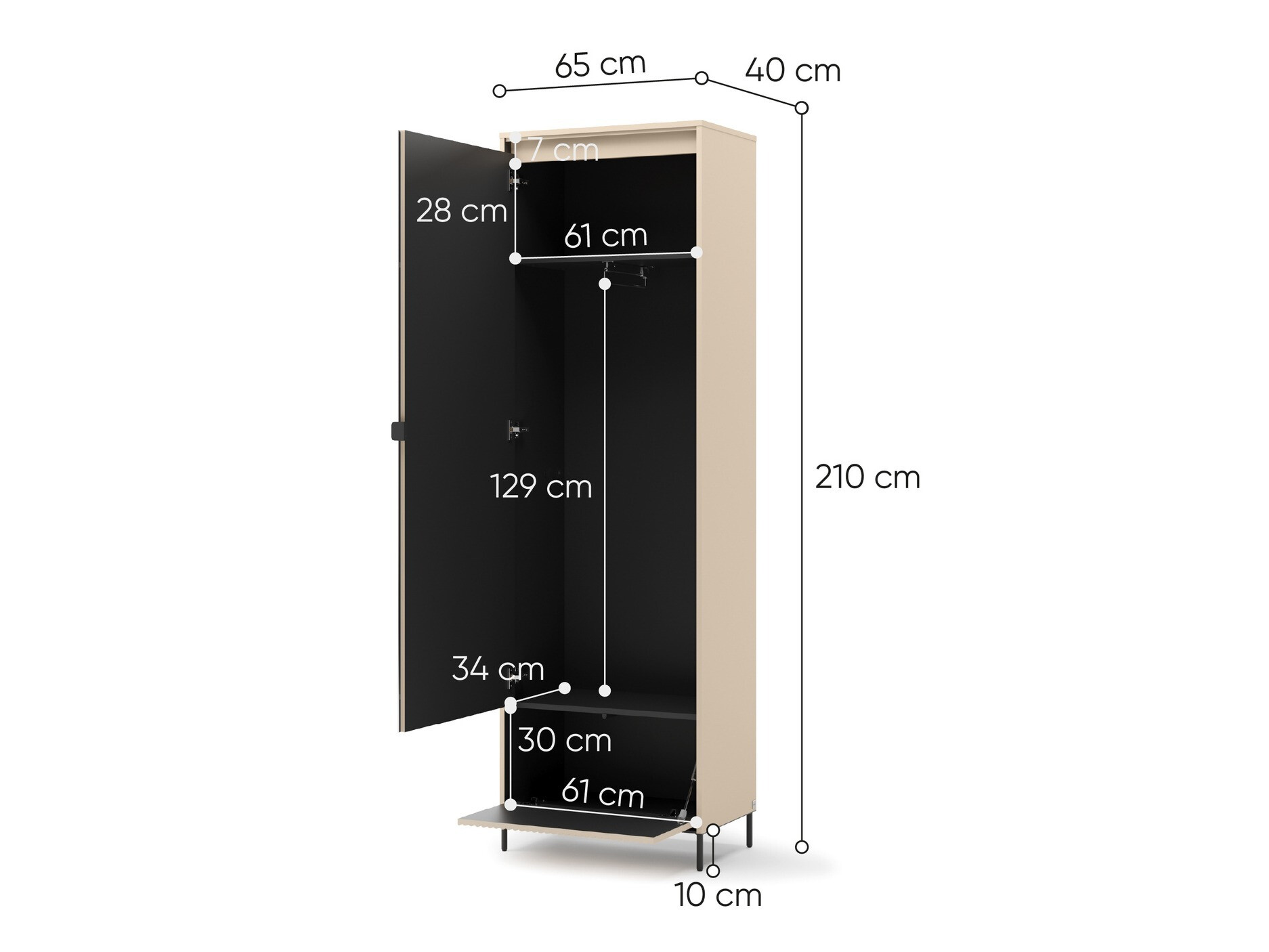 Kleiderschrank Lorfera 111