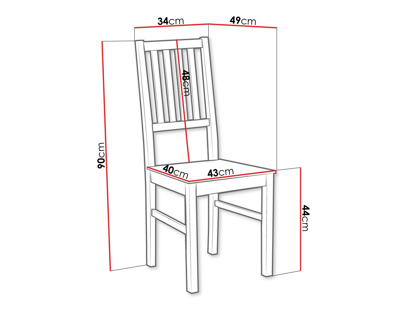 Stuhl Victorville 135 (Weiß)