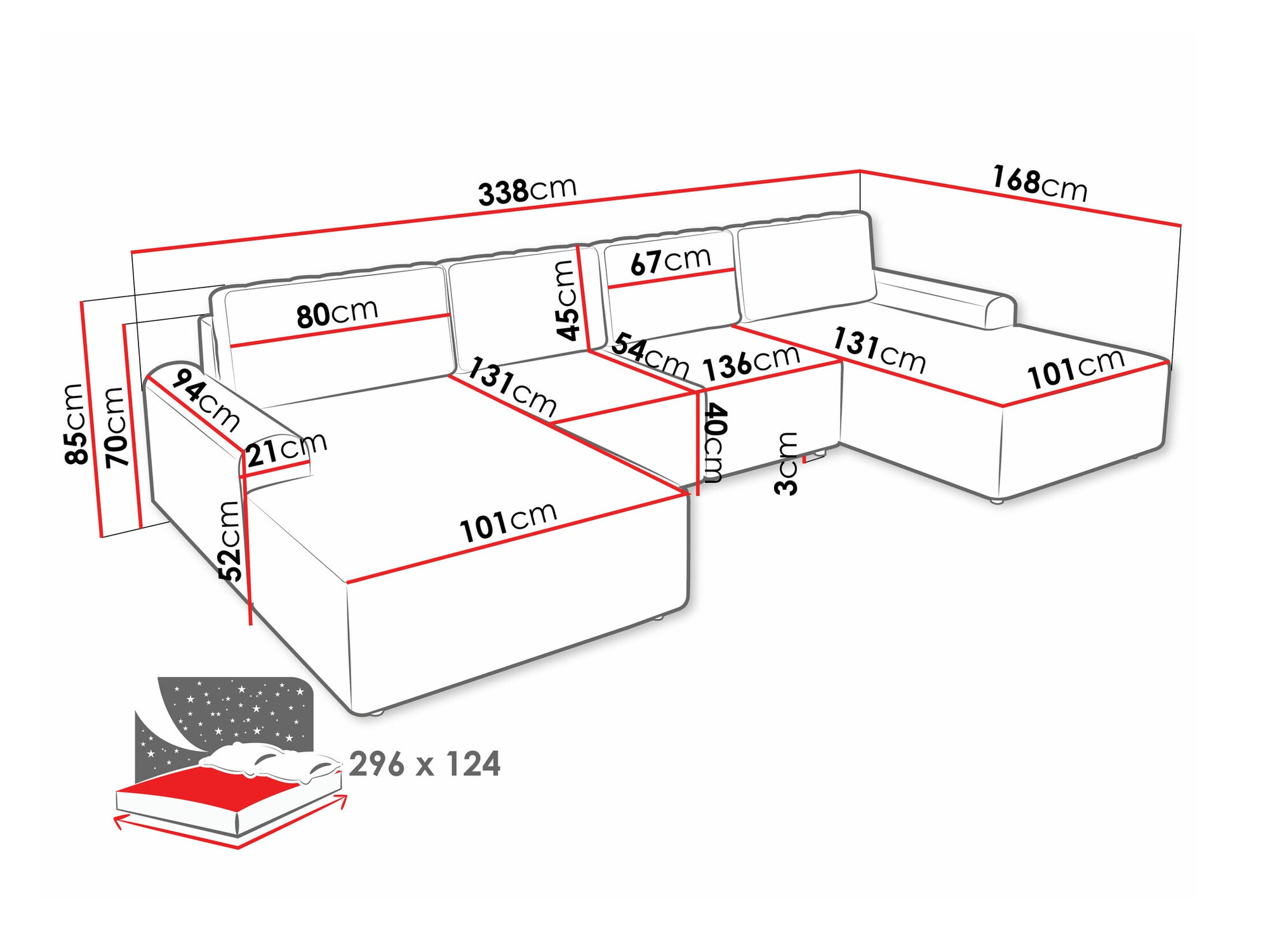 Ecksofa Stonecrest 106 (Sierra 748)