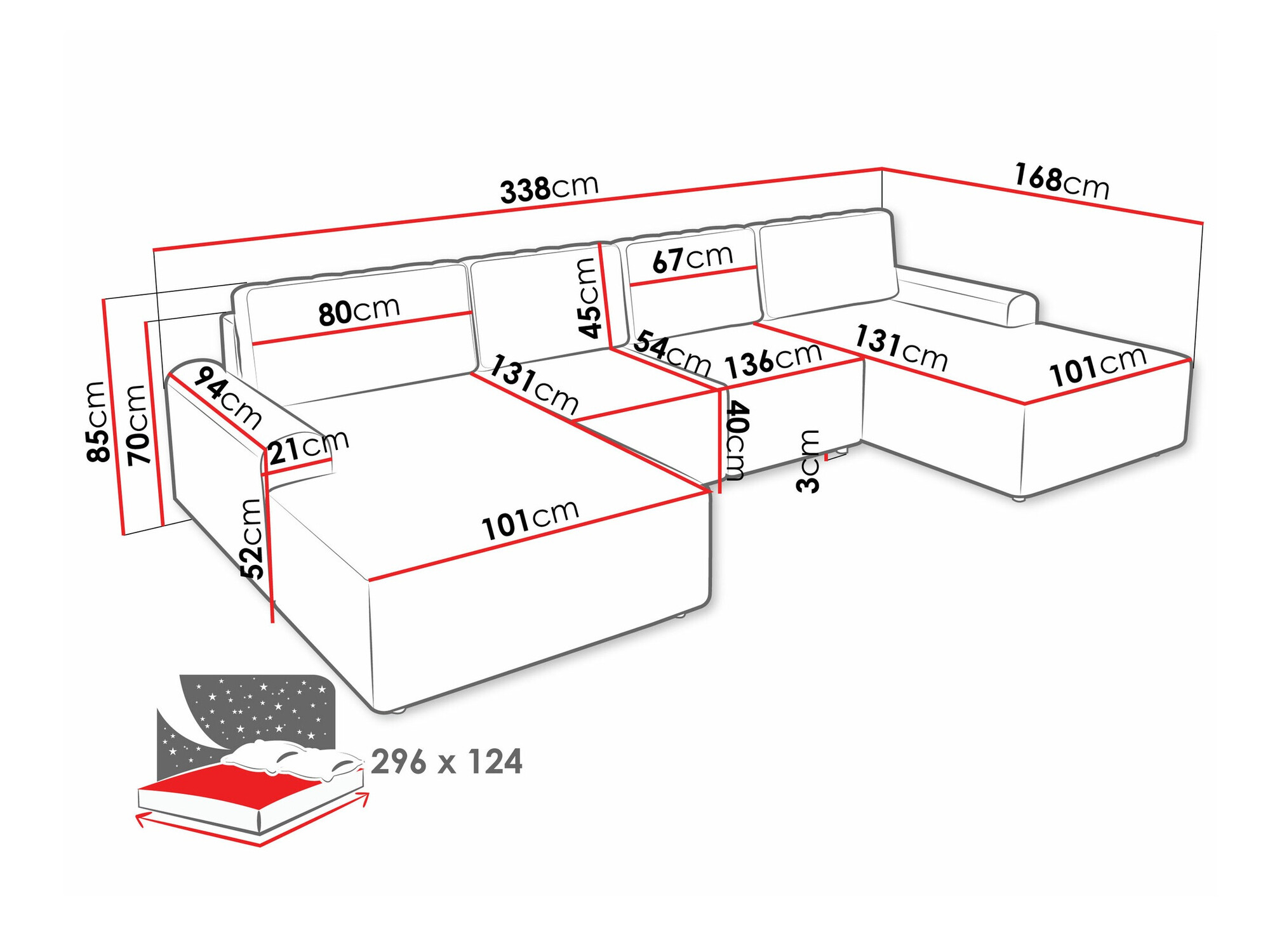 Ecksofa Stonecrest 106 (Sierra 751)