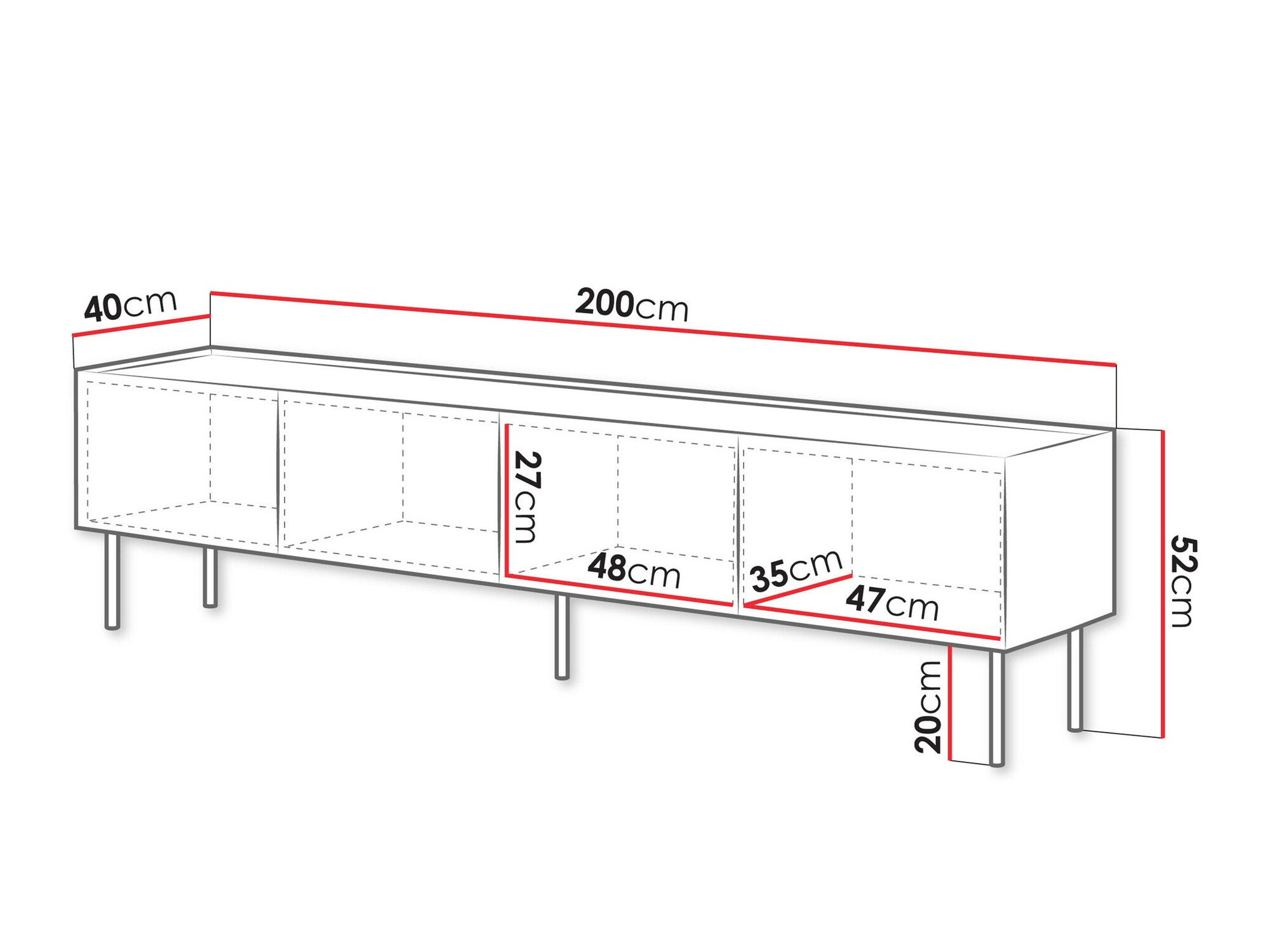 TV-Möbel Melbela 107 (Olivenbaum hell + Eichenholzoptik)