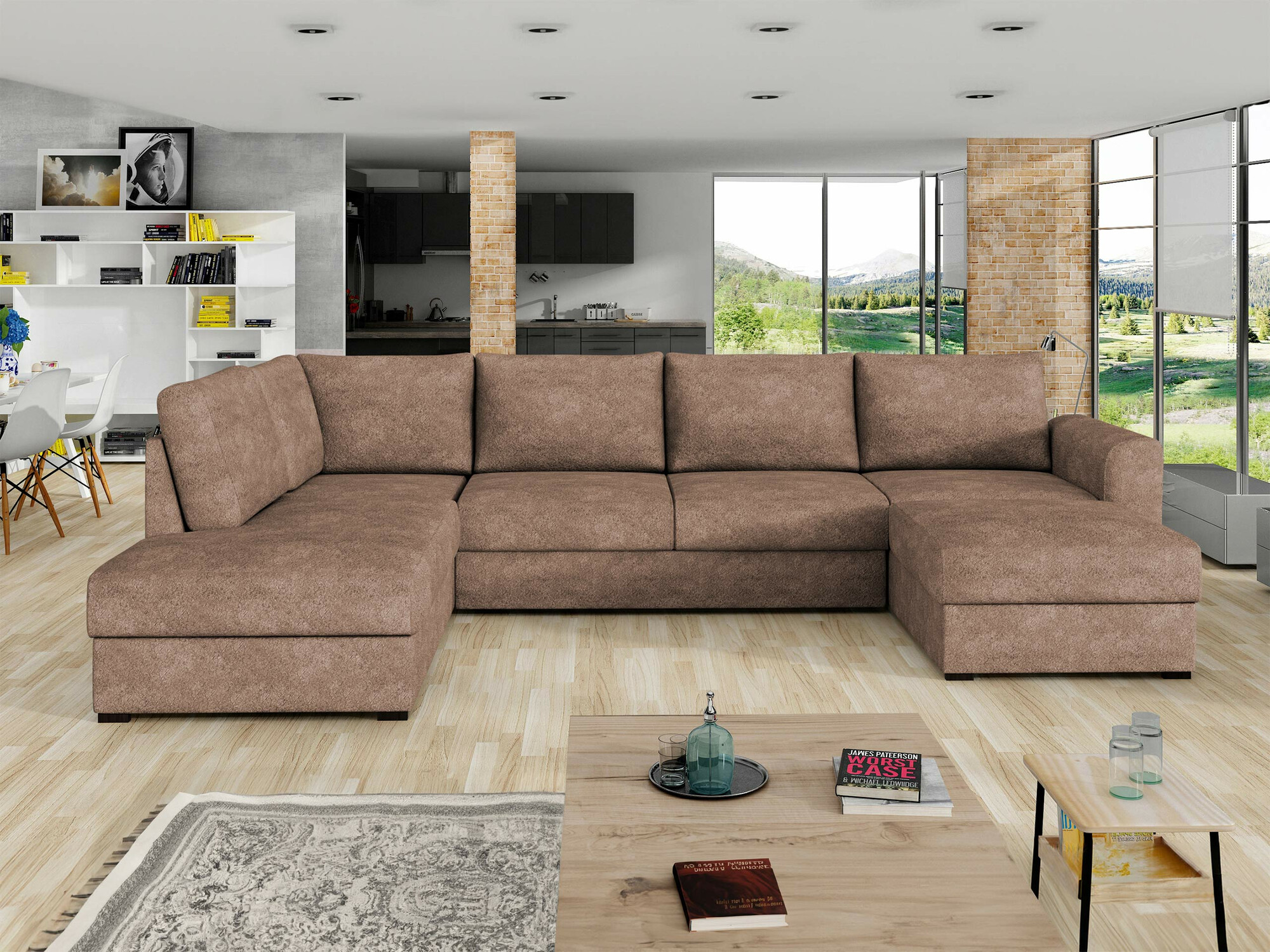 Ecksofa Comfivo Flumen (Coral 45)