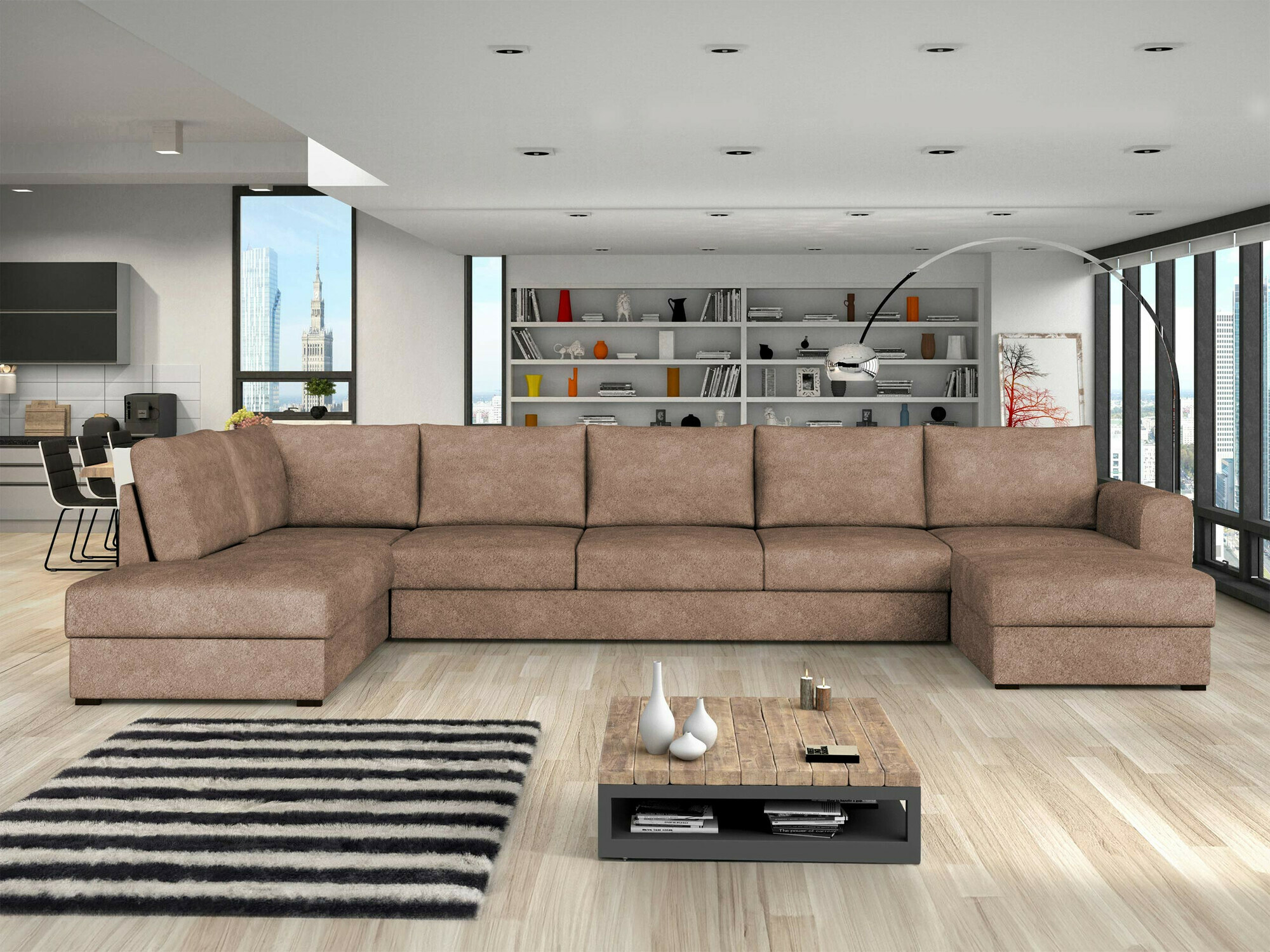Ecksofa Comfivo Flumen I (Coral 45)