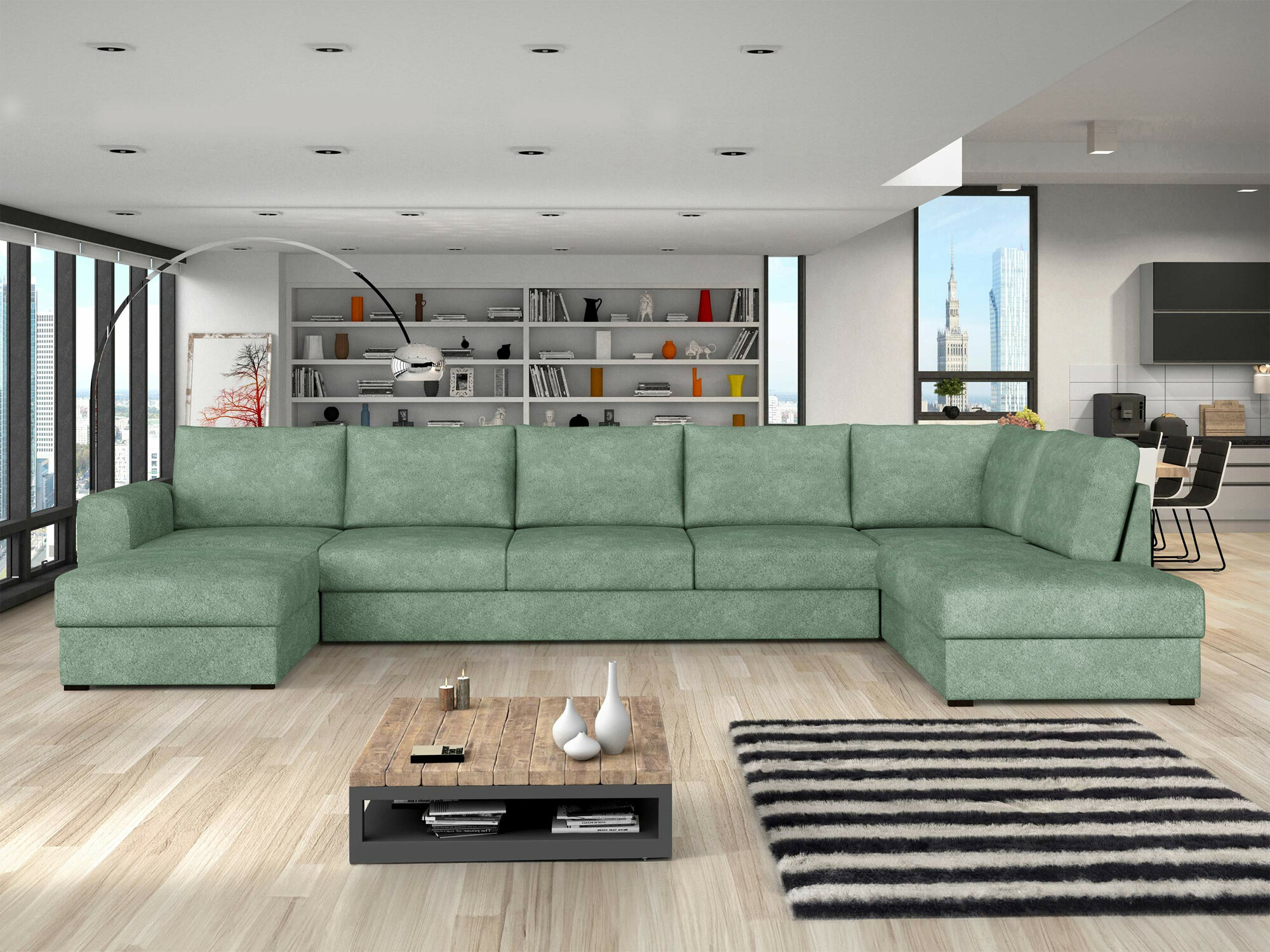 Ecksofa Comfivo Flumen I (Coral 55)