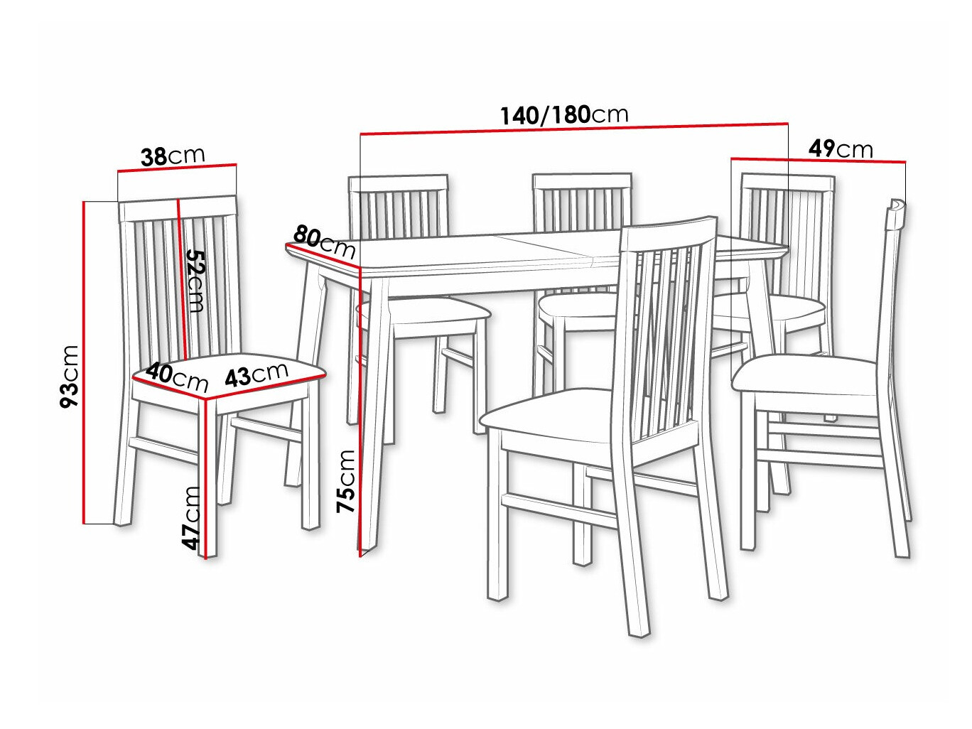 Essgruppe Victorville 267 (Weiß)