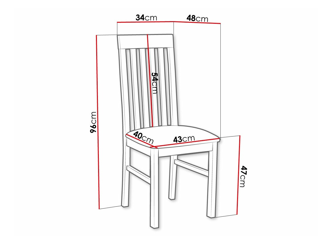 Stuhl Victorville 164 (Nussholzoptik)