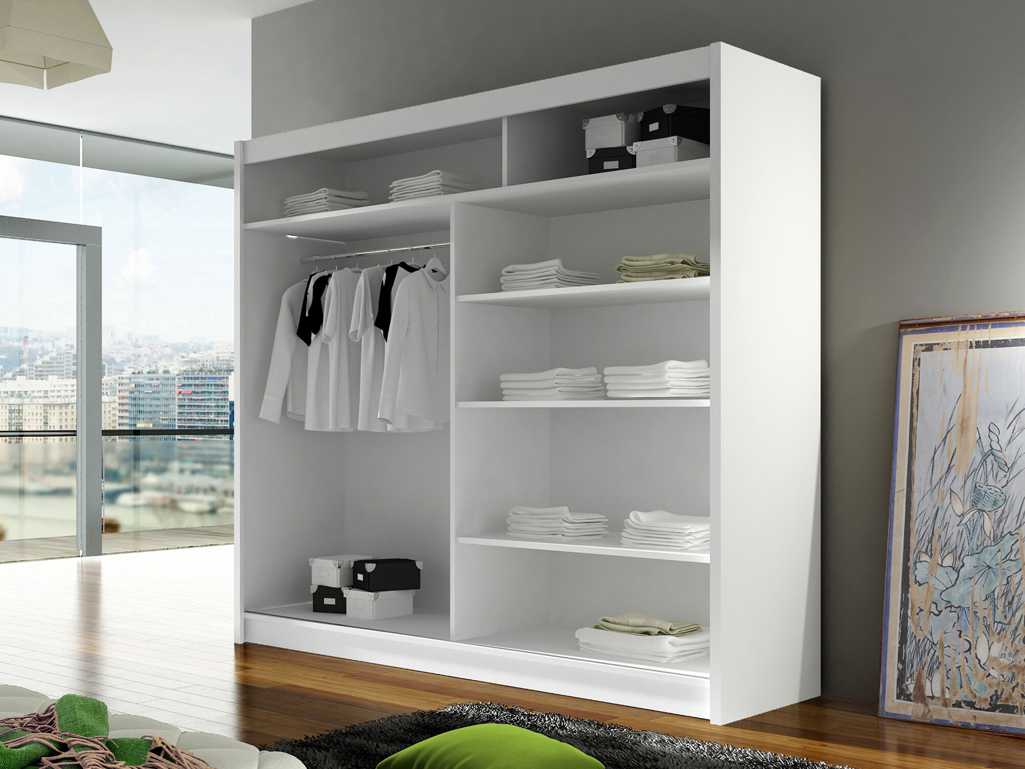 Kleiderschrank Closico 126 (Kaschmir)