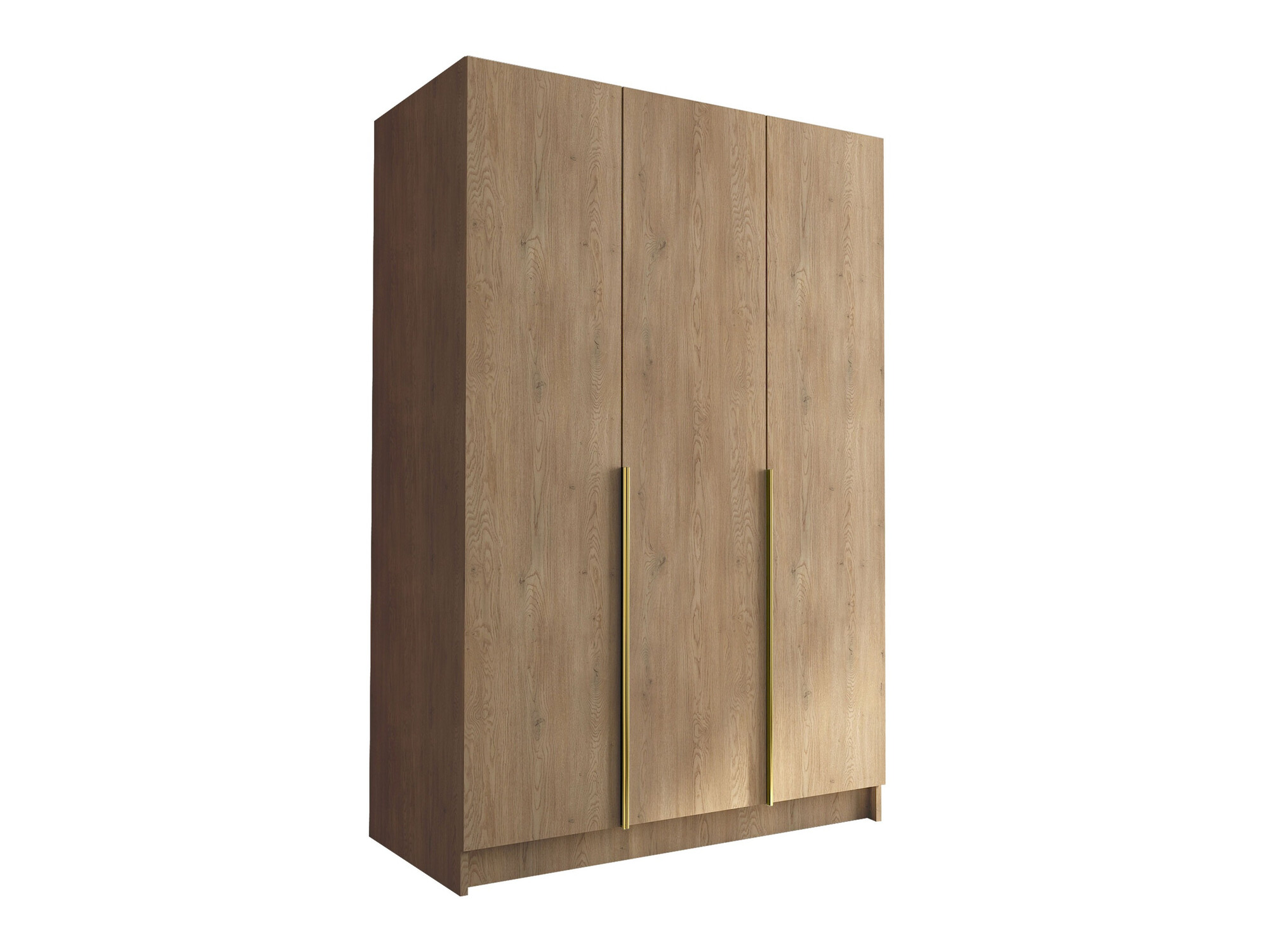 Kleiderschrank Closico Decoron I (Helles Holz + Gold)