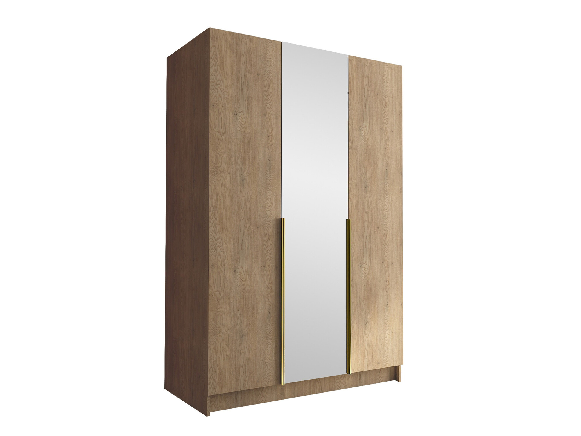 Kleiderschrank Closico Decoron II (Helles Holz + Gold)