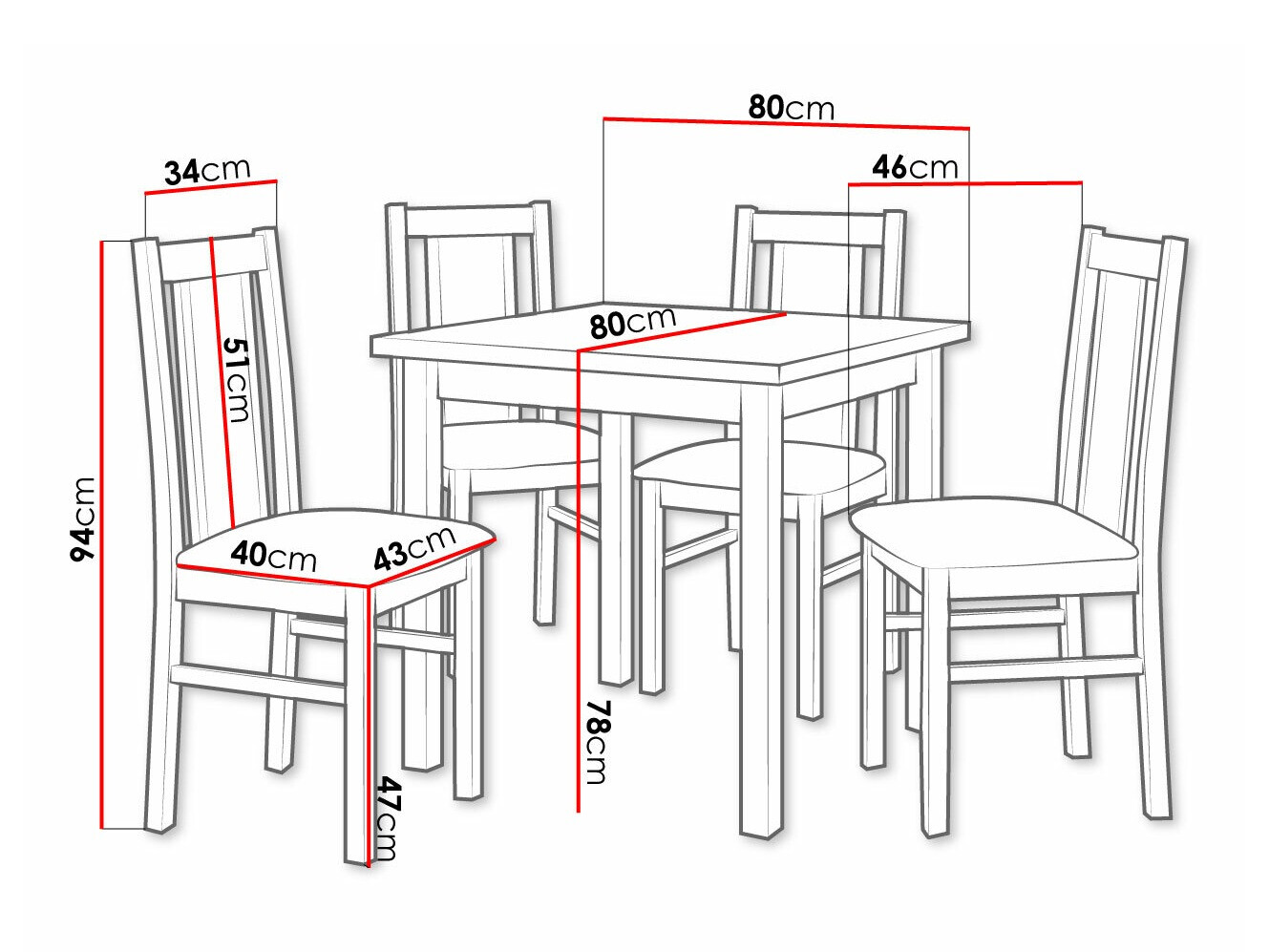 Essgruppe Victorville 310 (Sonoma Eichenholzoptik)