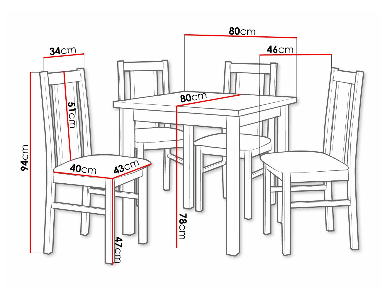 Essgruppe Victorville 310 (Weiß)