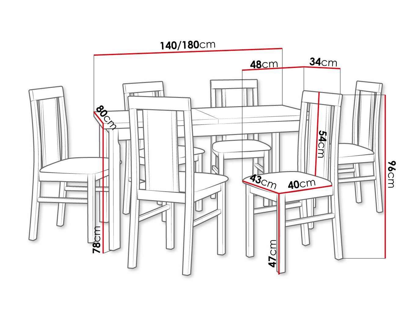 Essgruppe Victorville 315 (Weiß)