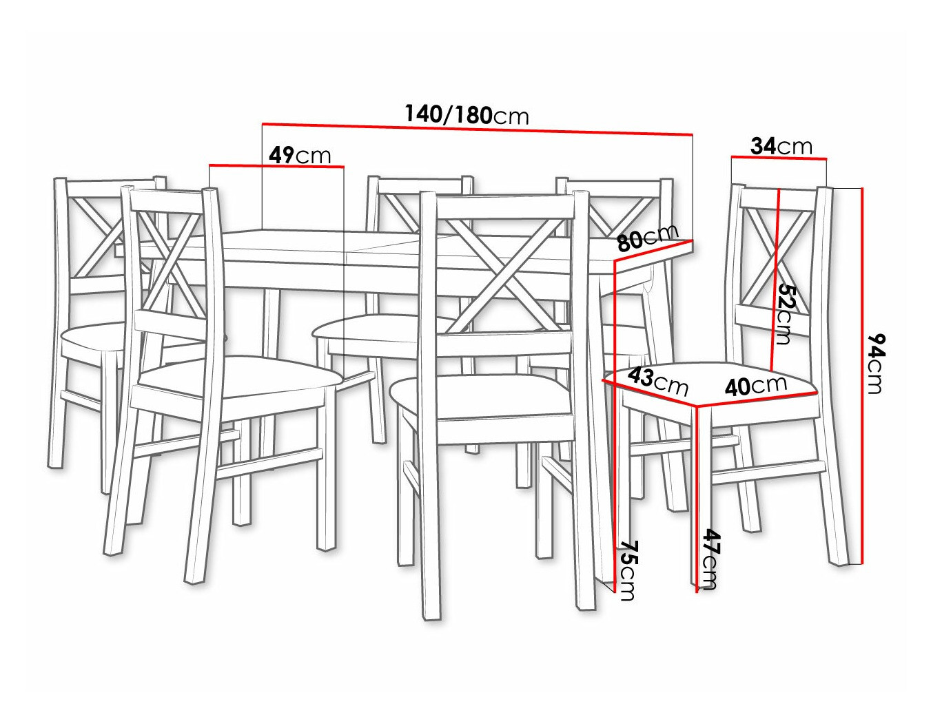 Essgruppe Victorville 316 (Schwarz)