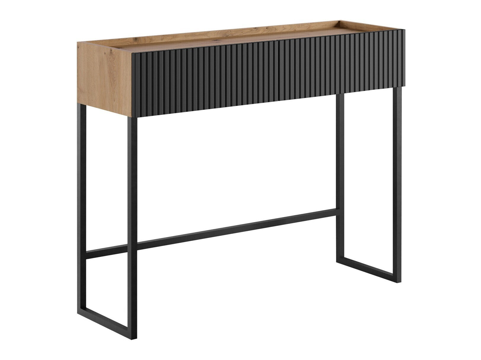 Konsolentisch Lunole 103 (Artisan Eichenholzoptik + Schwarz)