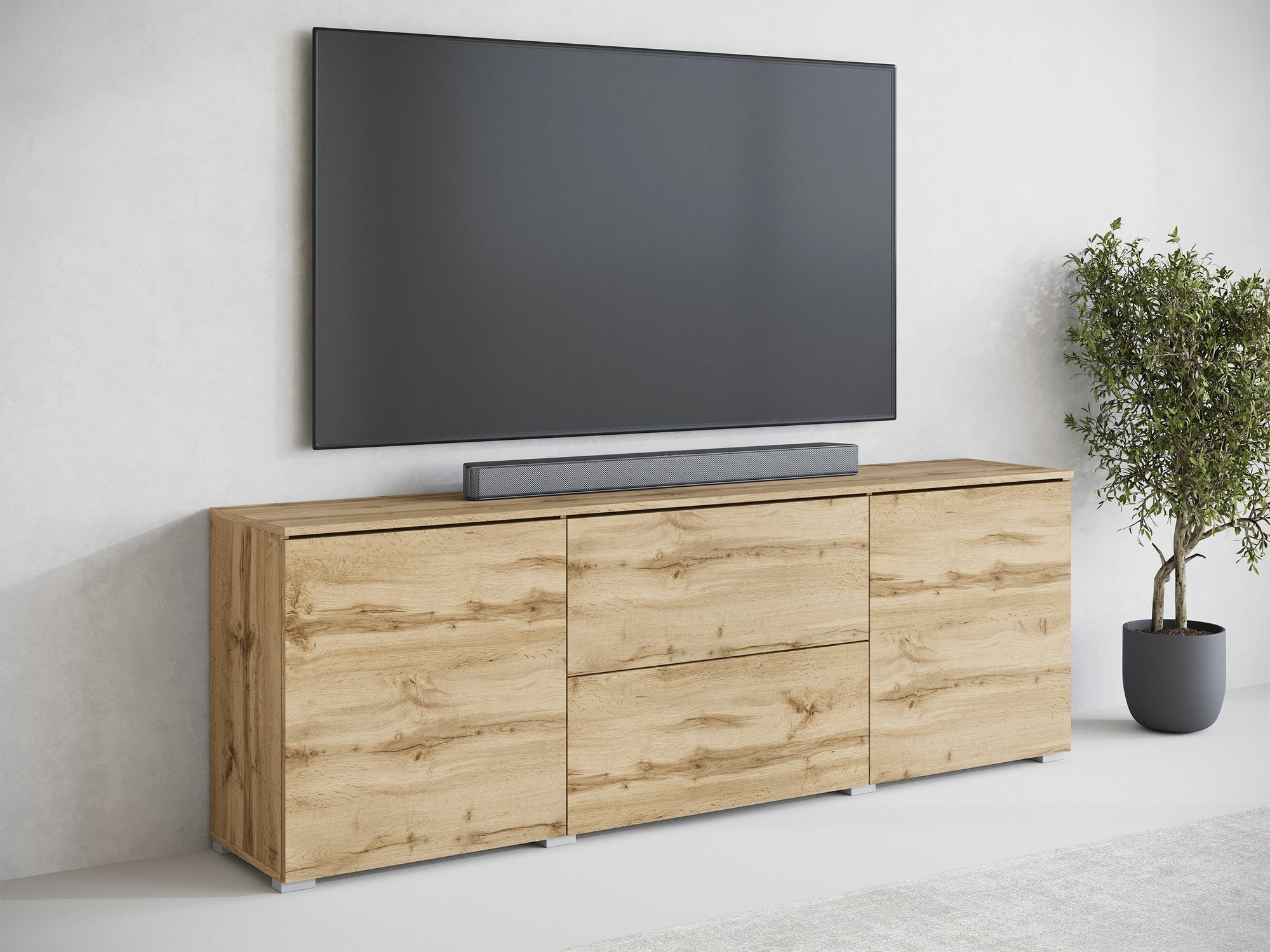 TV-Möbel Mirfivo 104 (Wotan Eiche)