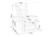 Sessel Liegesessel Detroit 167 (Hellgrau)